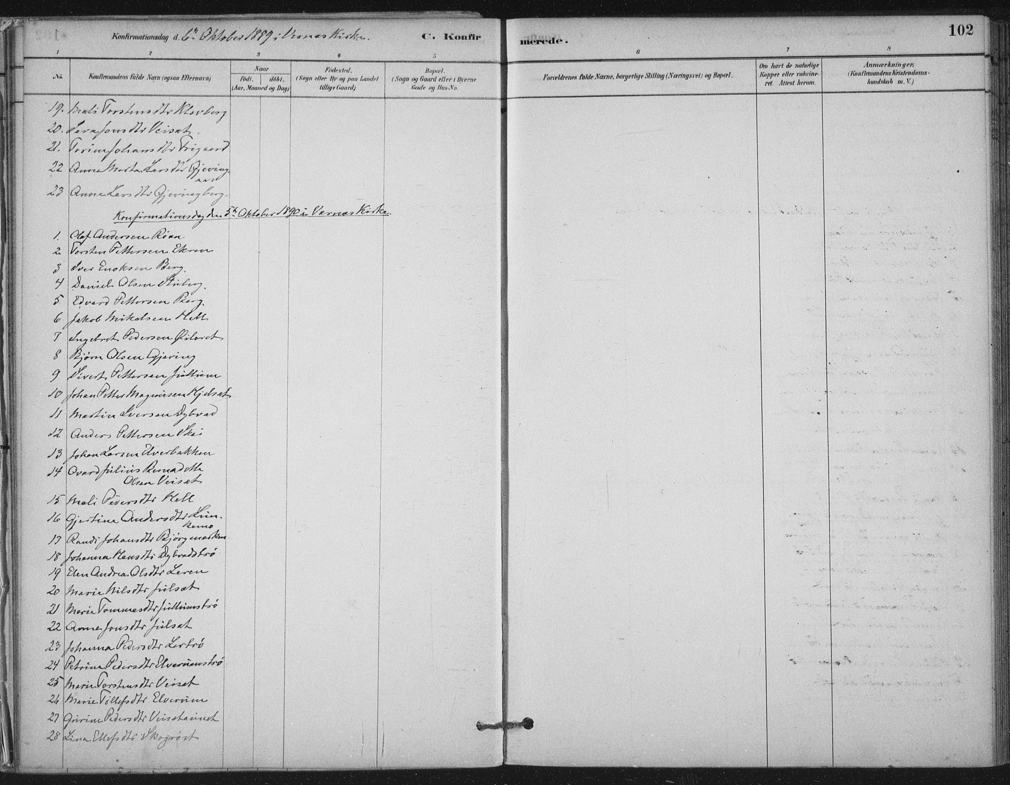 Ministerialprotokoller, klokkerbøker og fødselsregistre - Nord-Trøndelag, SAT/A-1458/710/L0095: Parish register (official) no. 710A01, 1880-1914, p. 102