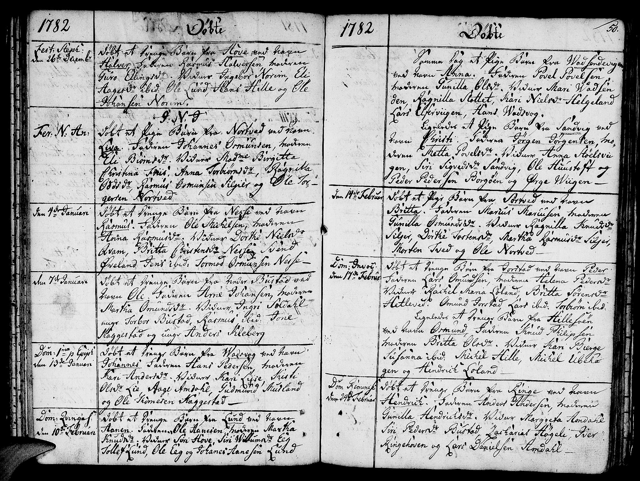 Nedstrand sokneprestkontor, SAST/A-101841/01/IV: Parish register (official) no. A 4, 1779-1795, p. 50