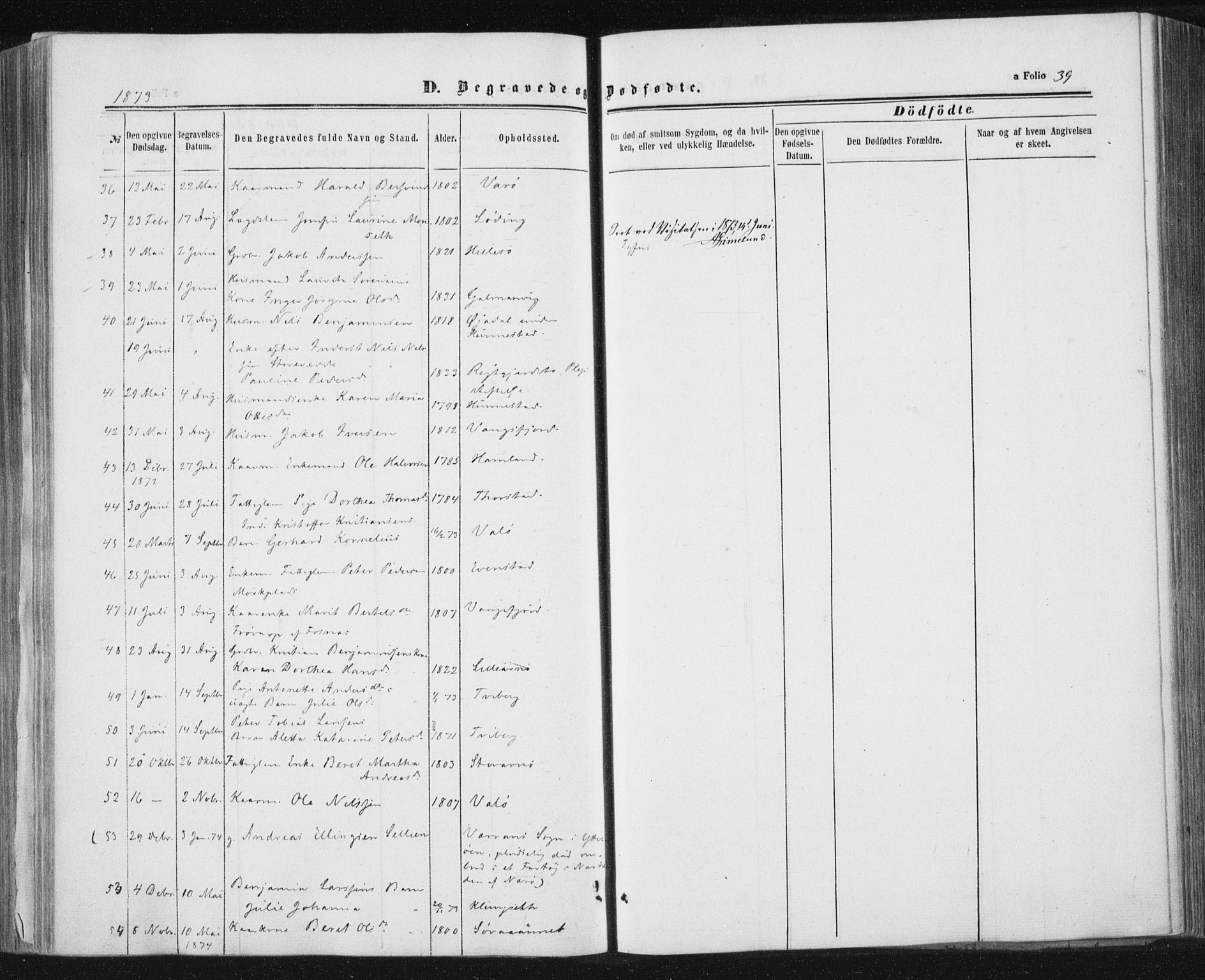 Ministerialprotokoller, klokkerbøker og fødselsregistre - Nord-Trøndelag, AV/SAT-A-1458/784/L0670: Parish register (official) no. 784A05, 1860-1876, p. 39