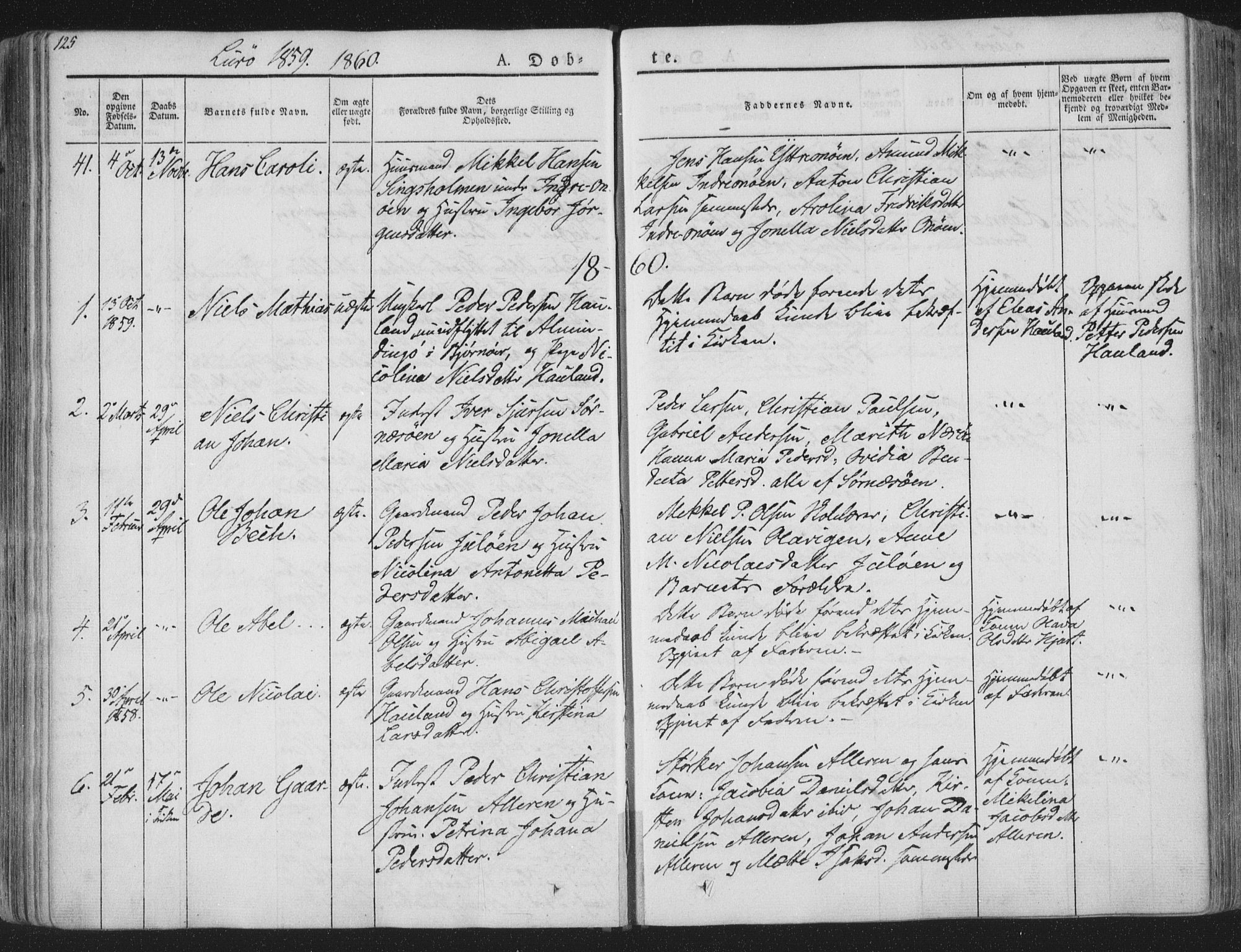 Ministerialprotokoller, klokkerbøker og fødselsregistre - Nordland, AV/SAT-A-1459/839/L0565: Parish register (official) no. 839A02, 1825-1862, p. 125