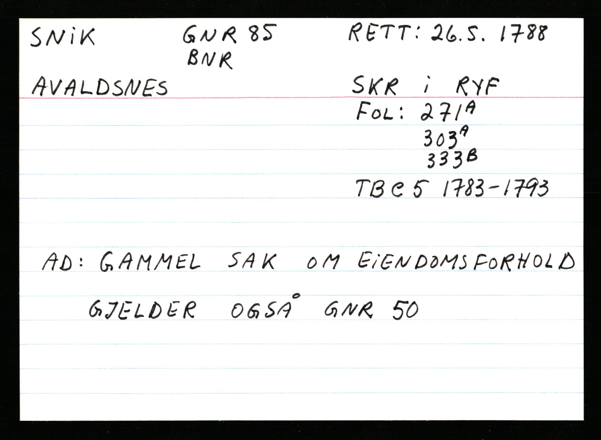 Statsarkivet i Stavanger, AV/SAST-A-101971/03/Y/Ym/L0053: Åstedskort sortert etter gårdsnavn: Skudeneshavn - Solbjør, 1600-1950, p. 481
