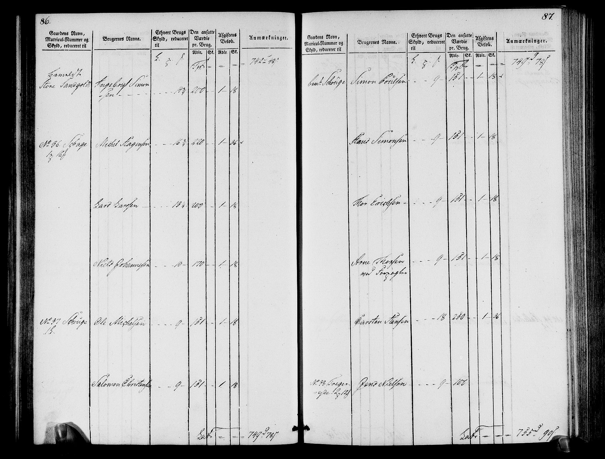 Rentekammeret inntil 1814, Realistisk ordnet avdeling, AV/RA-EA-4070/N/Ne/Nea/L0113: Nordhordland og Voss fogderi. Oppebørselsregister, 1803-1804, p. 47