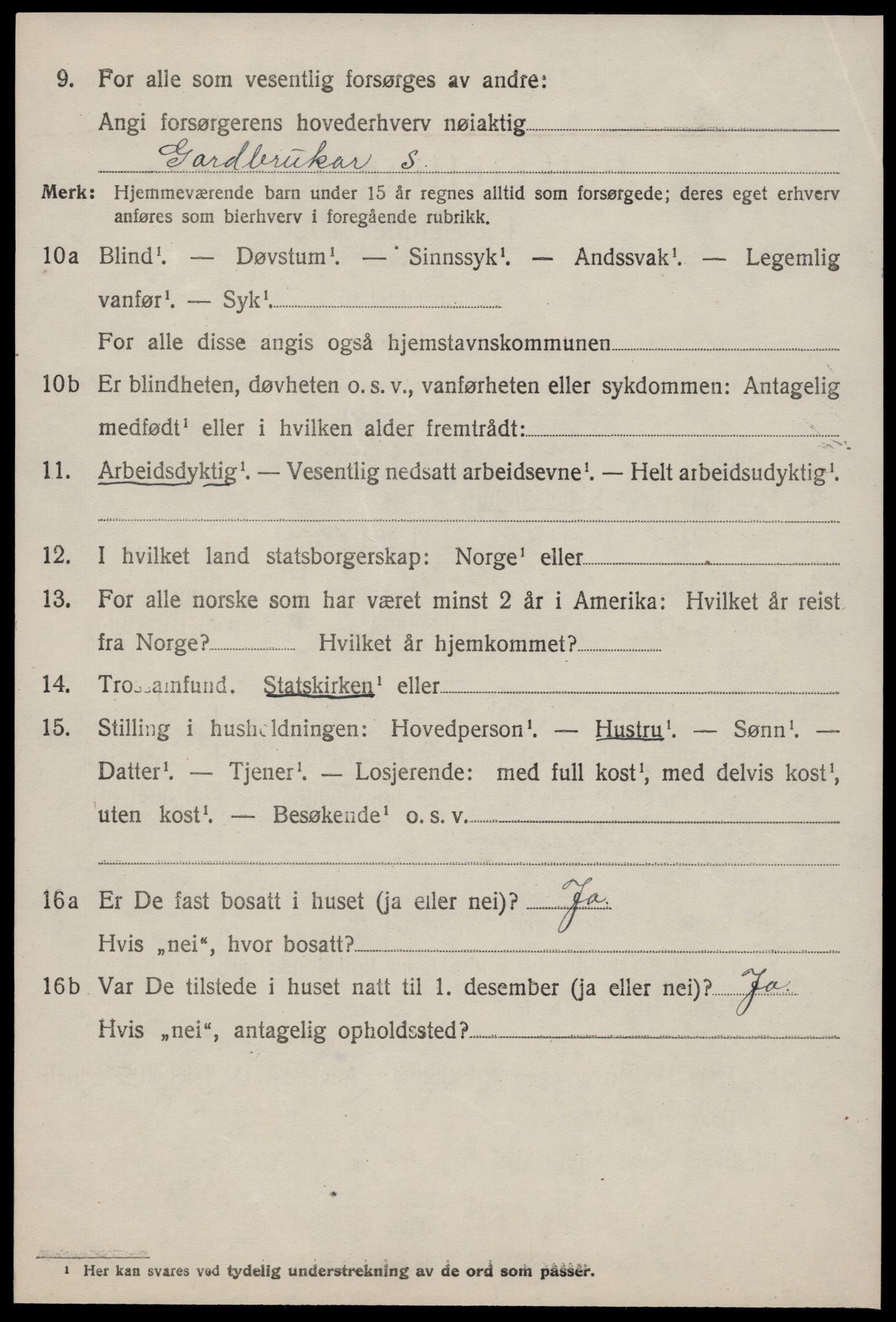 SAT, 1920 census for Bolsøy, 1920, p. 10604