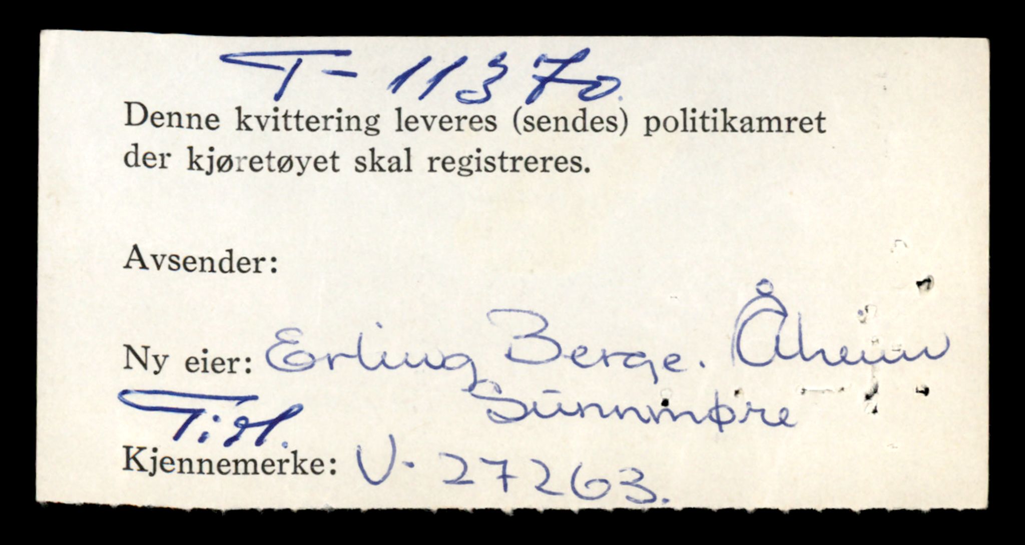 Møre og Romsdal vegkontor - Ålesund trafikkstasjon, SAT/A-4099/F/Fe/L0028: Registreringskort for kjøretøy T 11290 - T 11429, 1927-1998, p. 1688