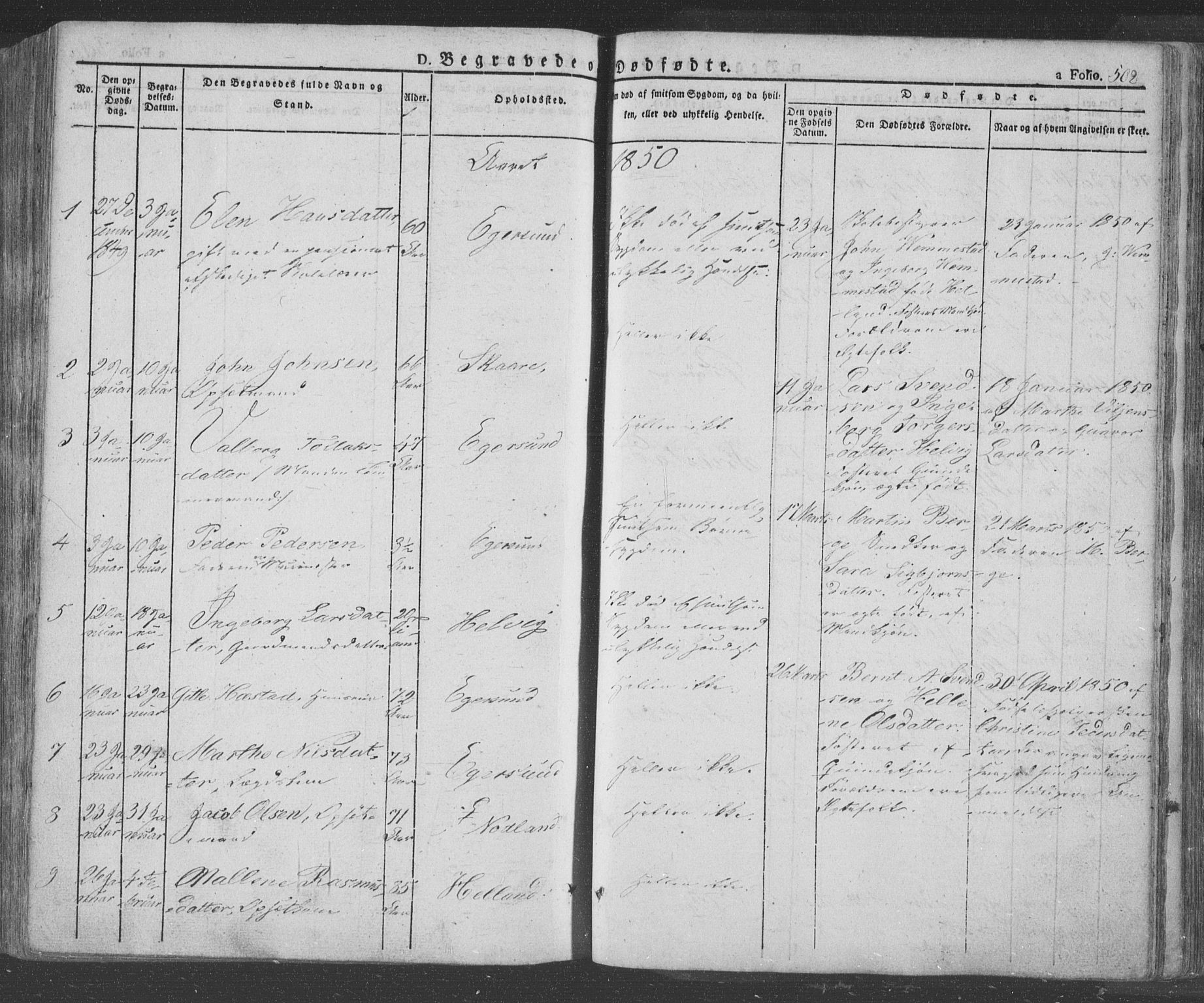 Eigersund sokneprestkontor, AV/SAST-A-101807/S08/L0009: Parish register (official) no. A 9, 1827-1850, p. 502