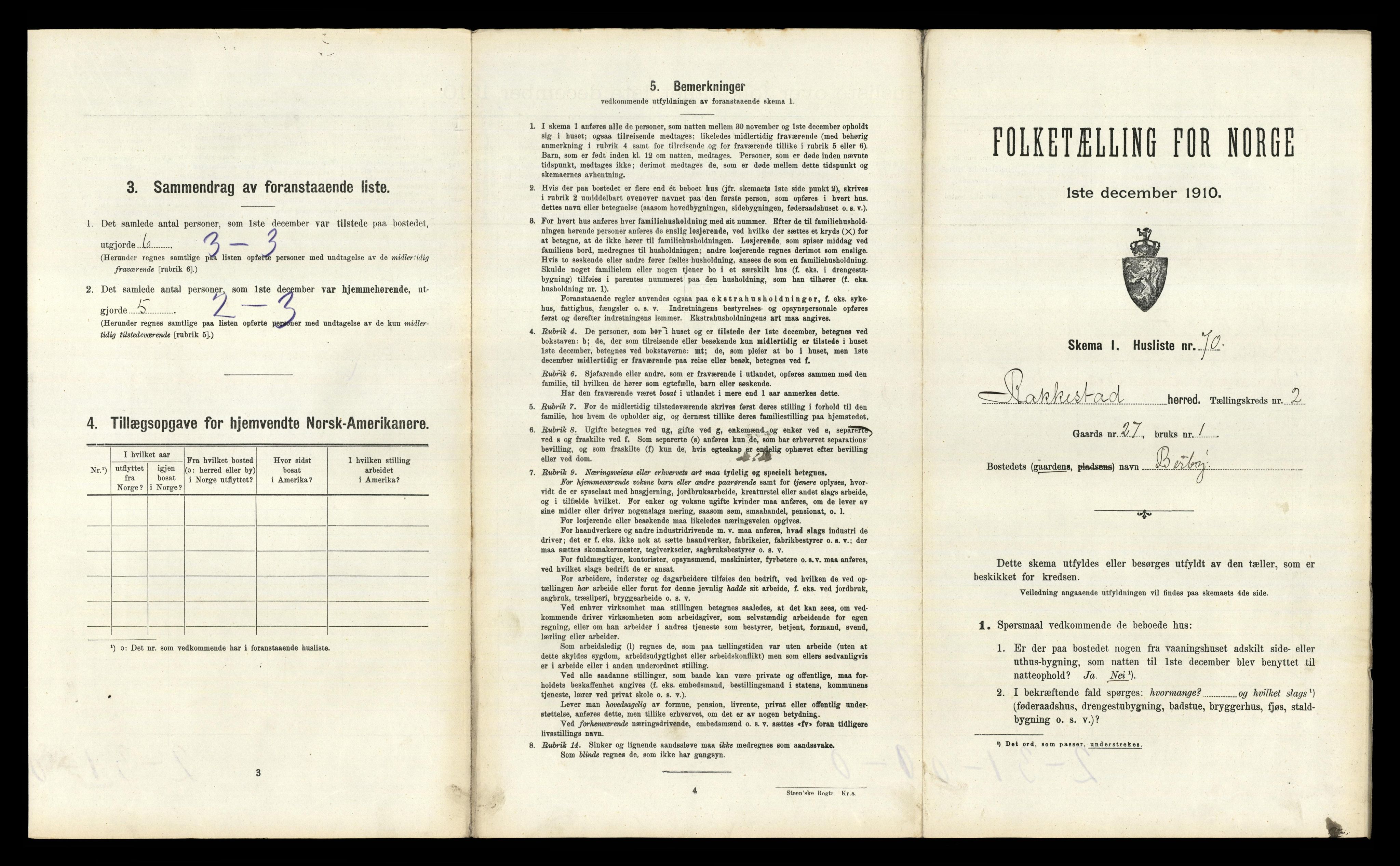 RA, 1910 census for Rakkestad, 1910, p. 527