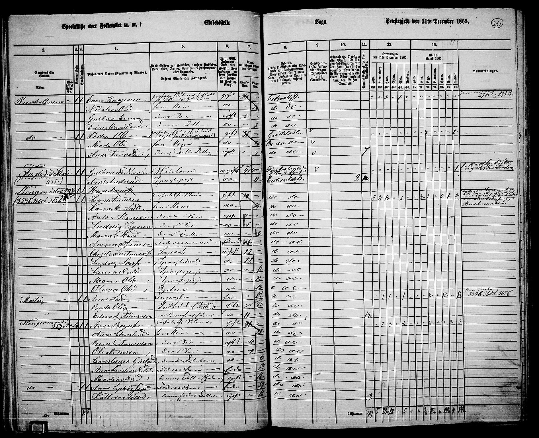 RA, 1865 census for Eidsvoll, 1865, p. 226