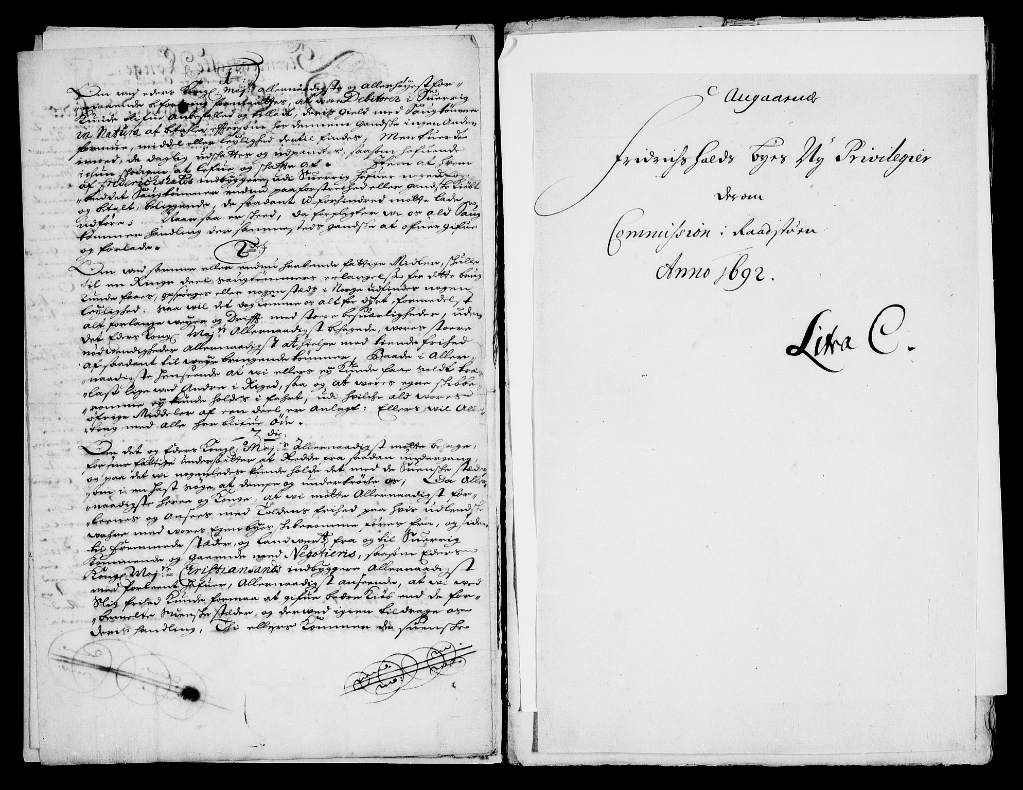 Danske Kanselli, Skapsaker, AV/RA-EA-4061/G/L0013: Tillegg til skapsakene, 1689-1702, p. 27