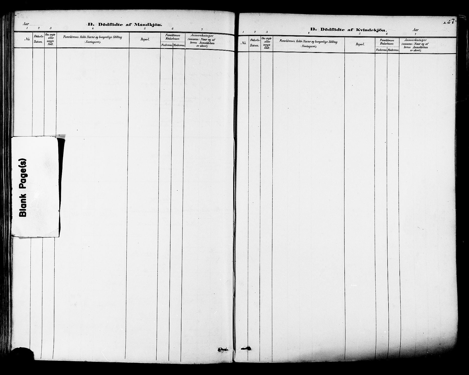 Ministerialprotokoller, klokkerbøker og fødselsregistre - Nordland, AV/SAT-A-1459/880/L1133: Parish register (official) no. 880A07, 1888-1898, p. 127