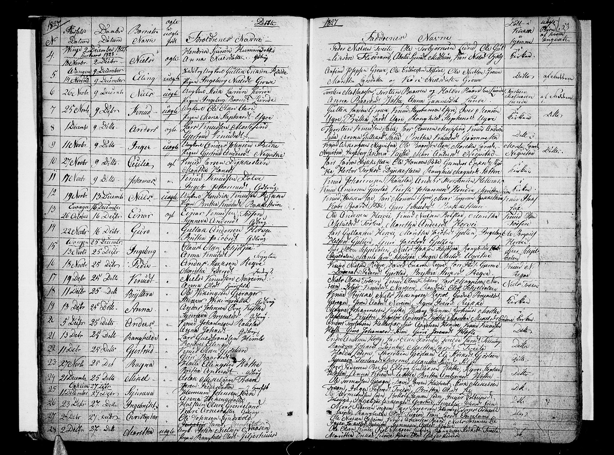 Voss sokneprestembete, SAB/A-79001/H/Haa: Parish register (official) no. A 12, 1823-1837, p. 53