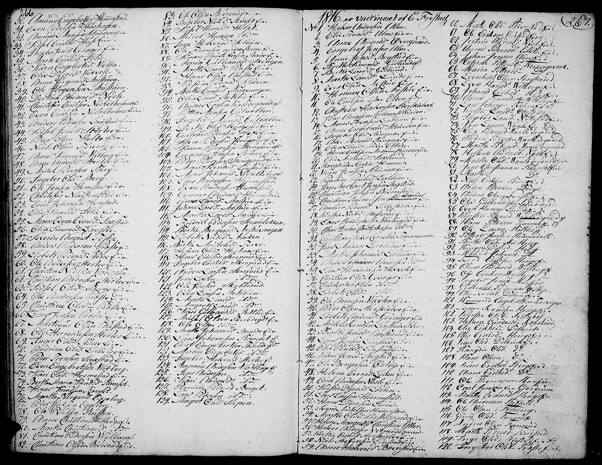 Stange prestekontor, SAH/PREST-002/K/L0007: Parish register (official) no. 7, 1788-1813, p. 266-267