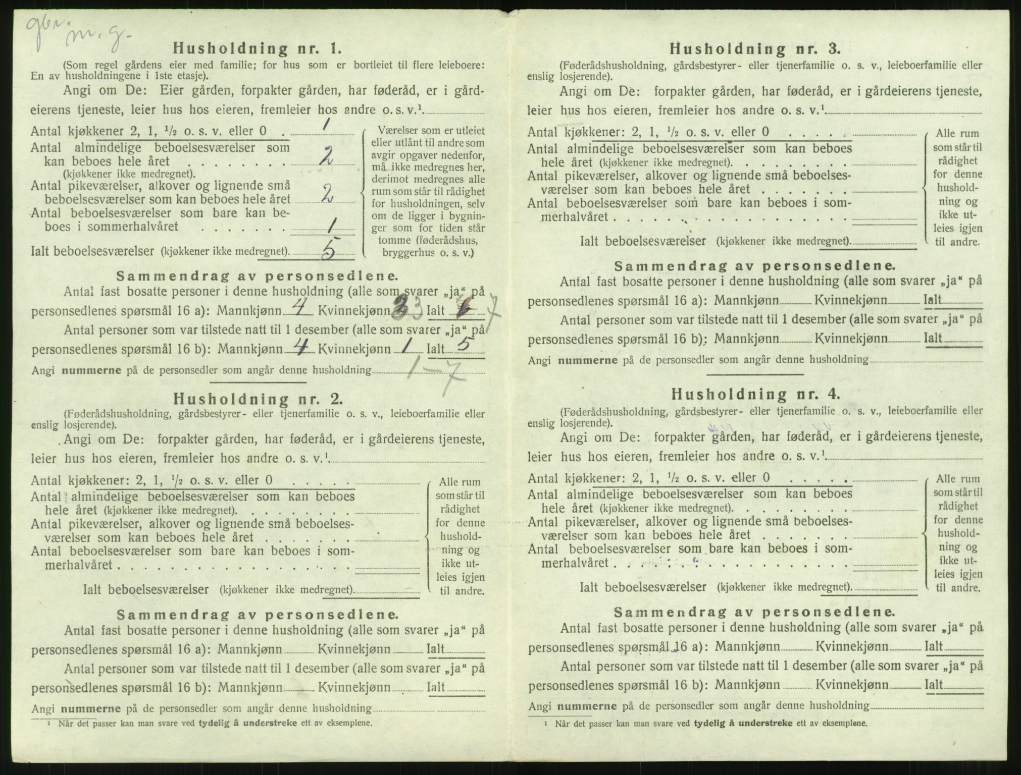 SAT, 1920 census for Bolsøy, 1920, p. 1348