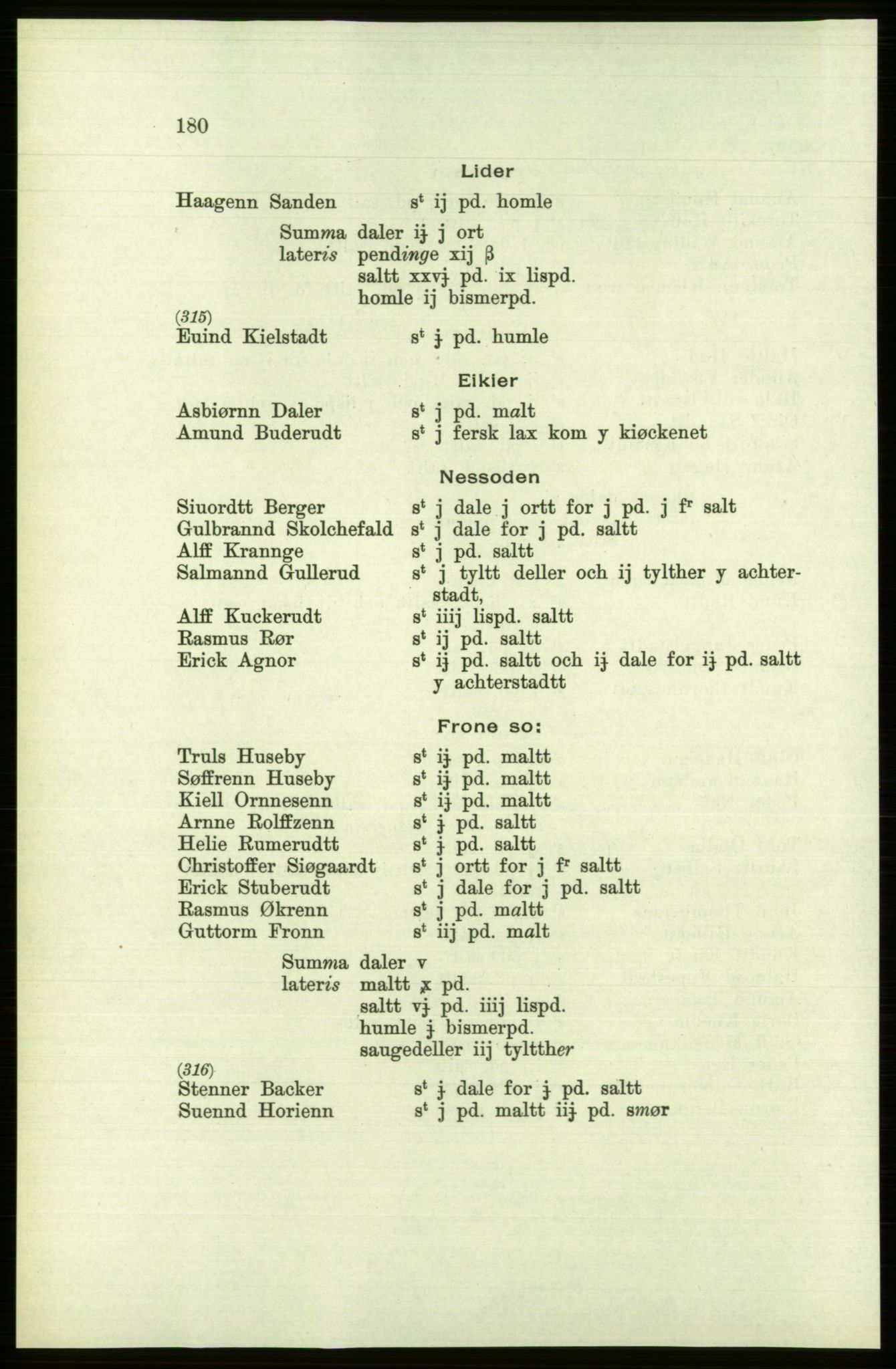 Publikasjoner utgitt av Arkivverket, PUBL/PUBL-001/C/0002: Bind 2: Rekneskap for Akershus len 1560-1561, 1560-1561, p. 180