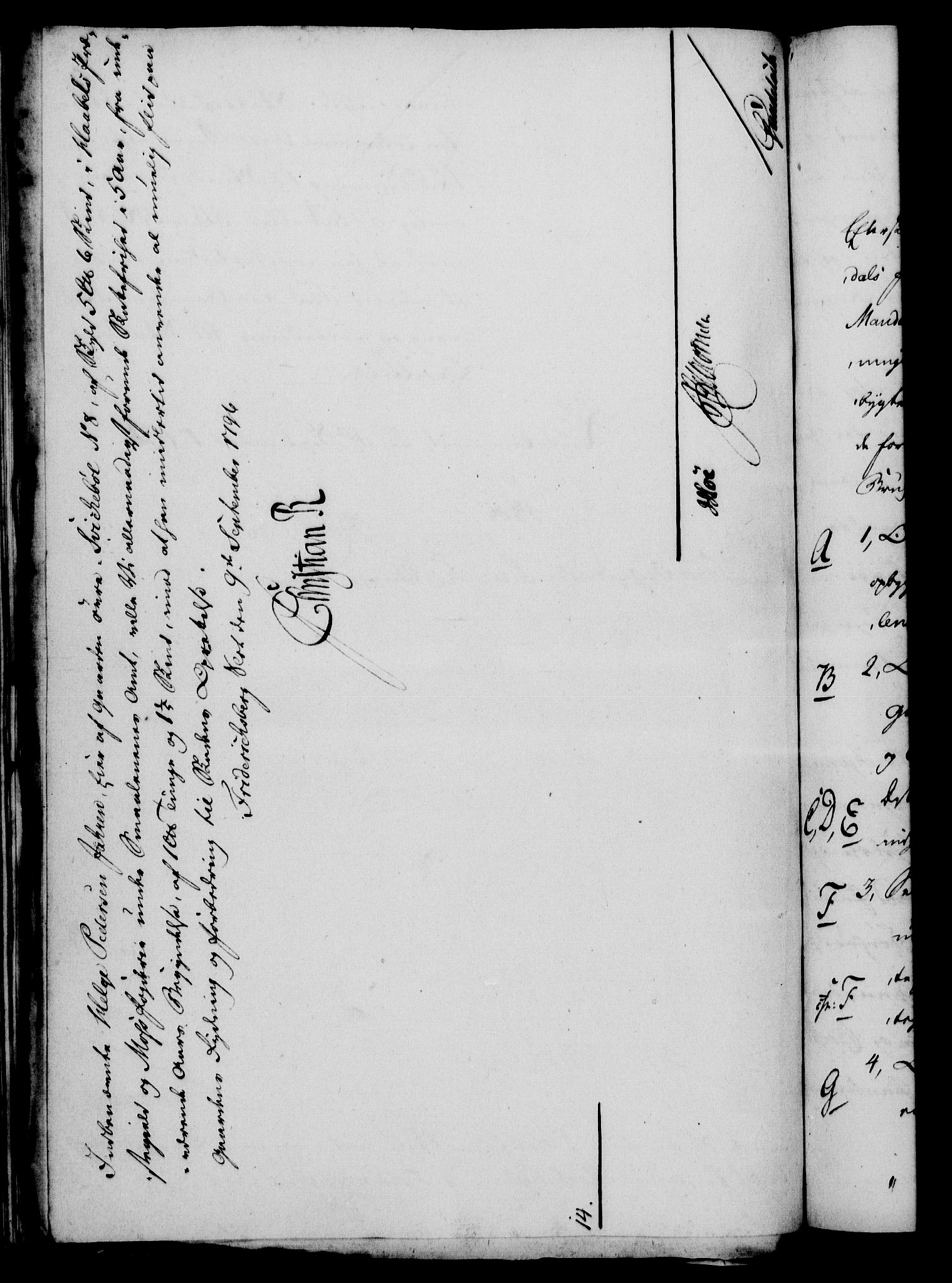 Rentekammeret, Kammerkanselliet, RA/EA-3111/G/Gf/Gfa/L0078: Norsk relasjons- og resolusjonsprotokoll (merket RK 52.78), 1796, p. 327