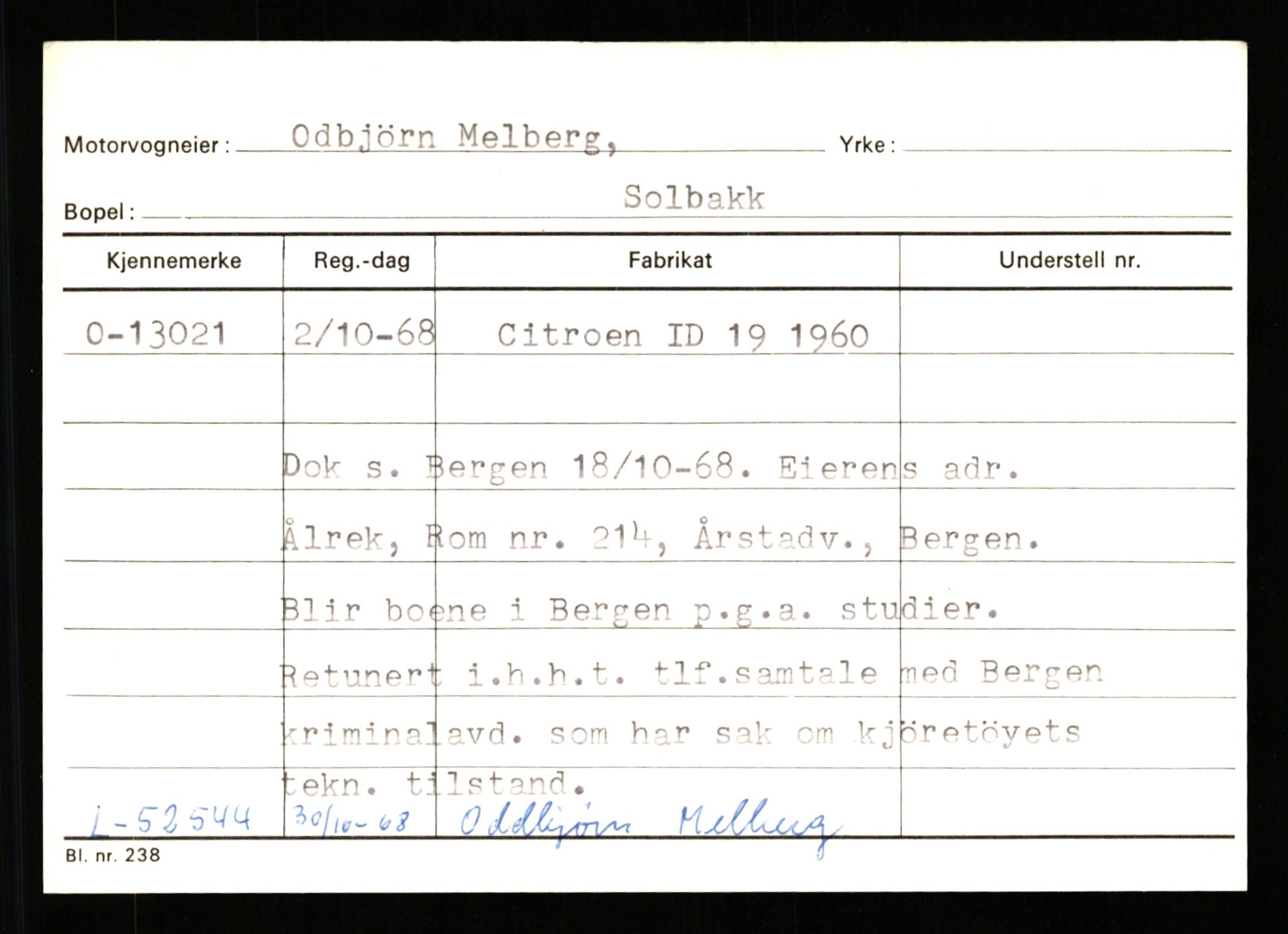 Stavanger trafikkstasjon, AV/SAST-A-101942/0/G/L0003: Registreringsnummer: 10466 - 15496, 1930-1971, p. 2039