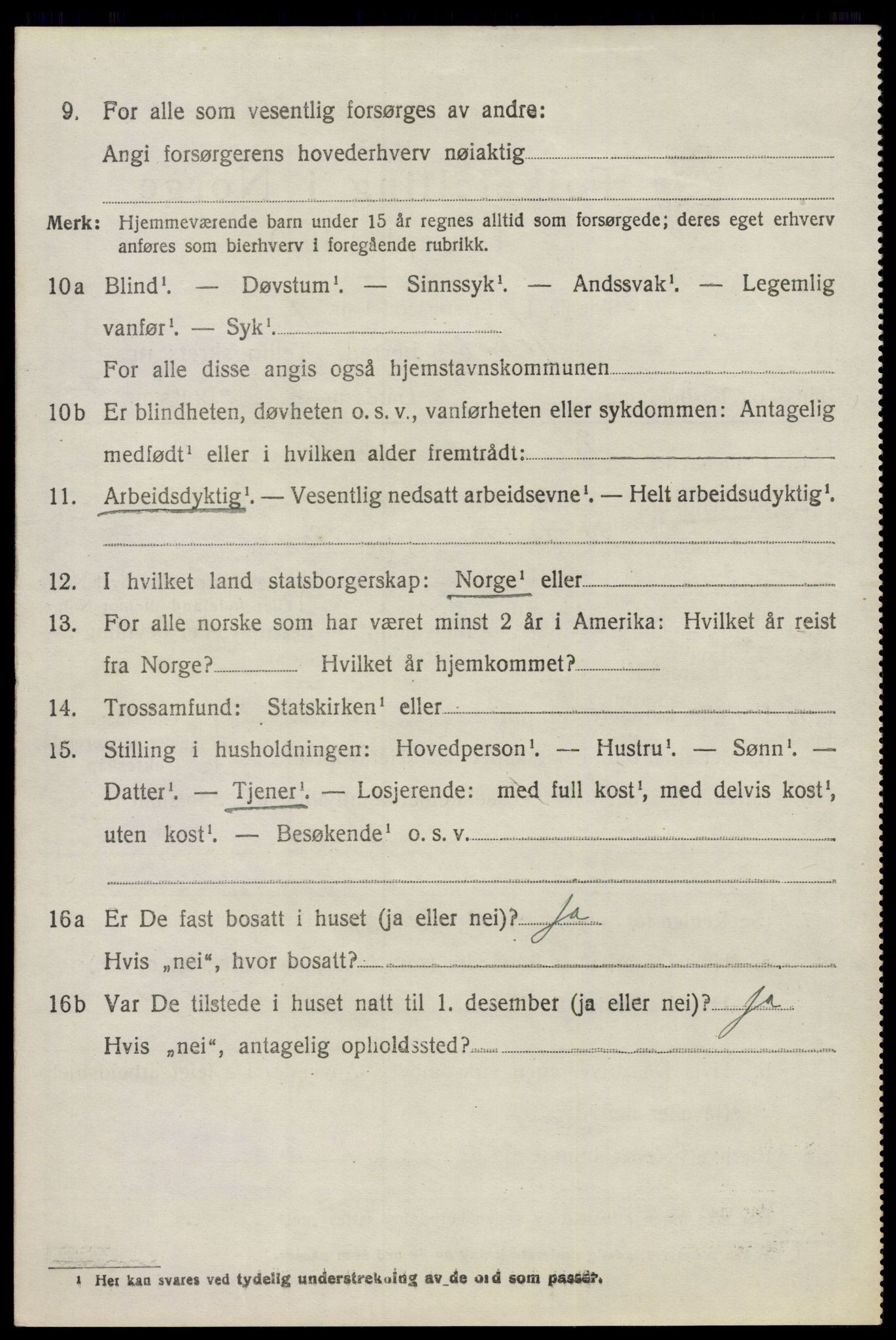 SAO, 1920 census for Hobøl, 1920, p. 3909