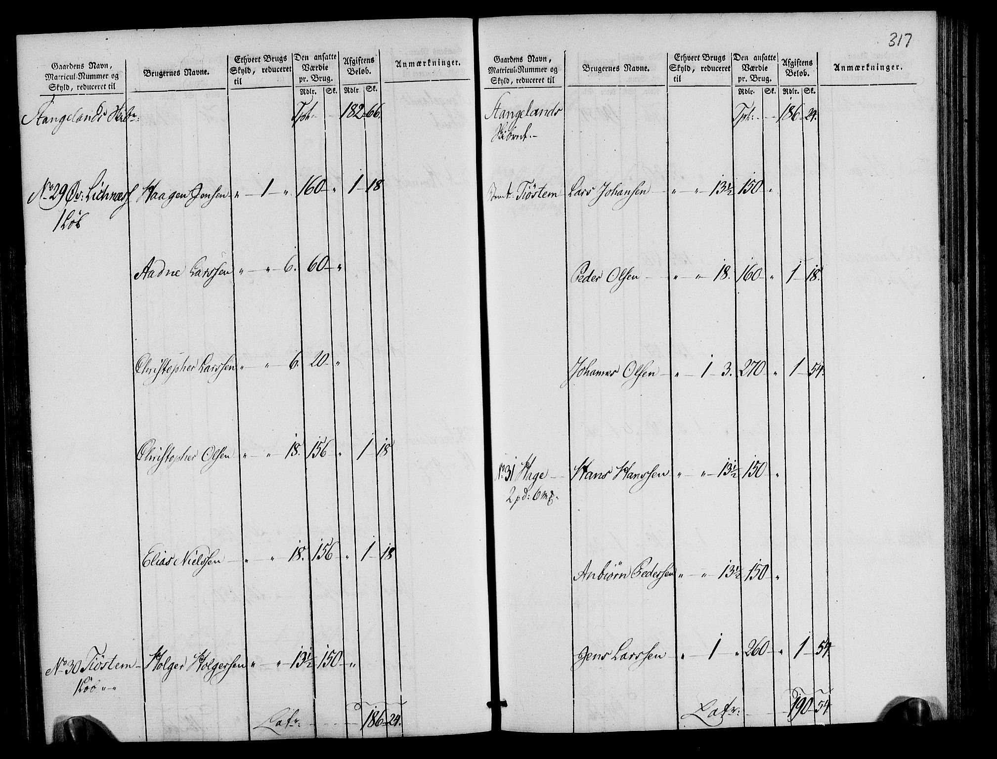 Rentekammeret inntil 1814, Realistisk ordnet avdeling, AV/RA-EA-4070/N/Ne/Nea/L0105: Ryfylke fogderi. Oppebørselsregister, 1803-1804, p. 162