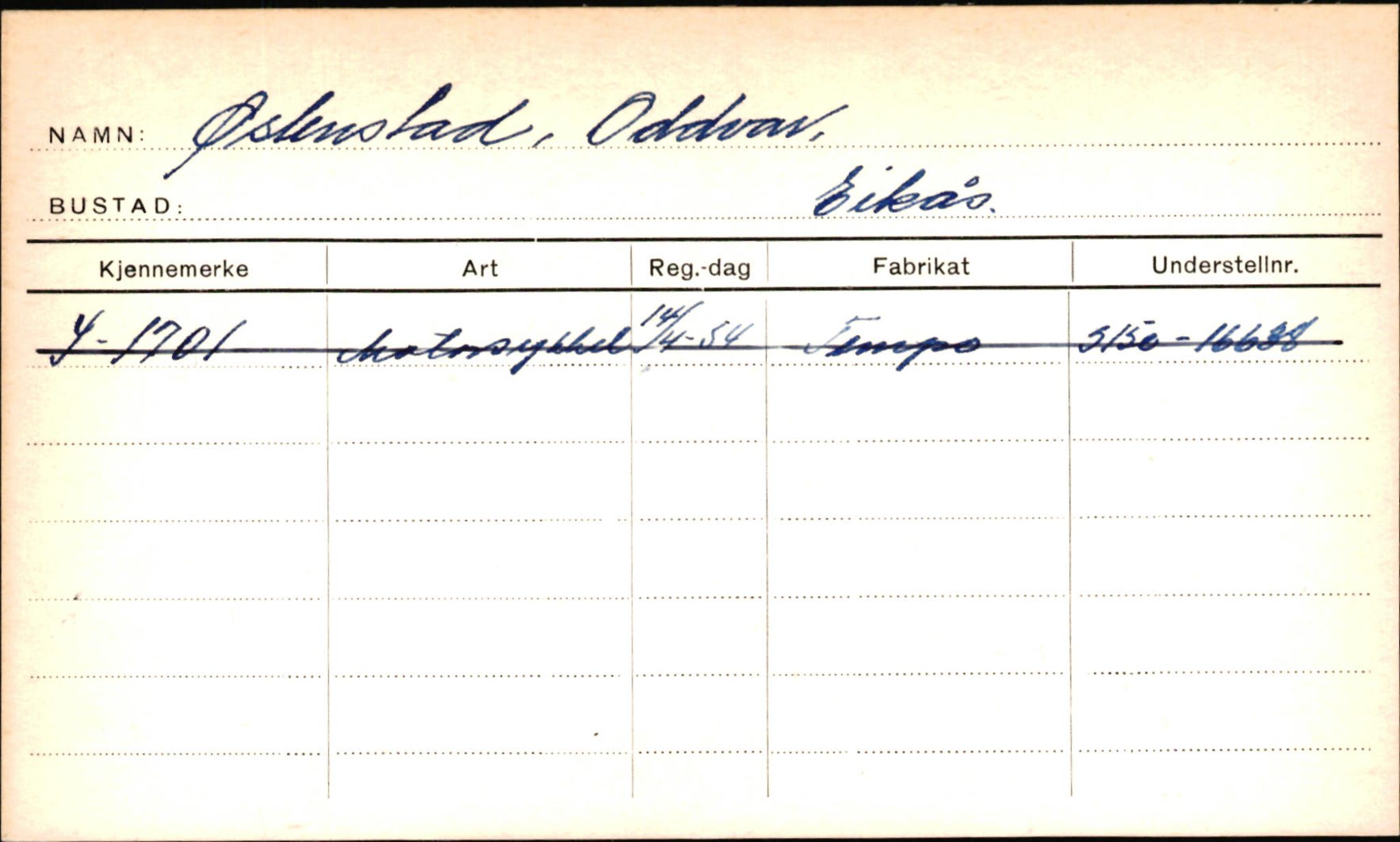 Statens vegvesen, Sogn og Fjordane vegkontor, AV/SAB-A-5301/4/F/L0002: Eigarregister Fjordane til 1.6.1961, 1930-1961, p. 690