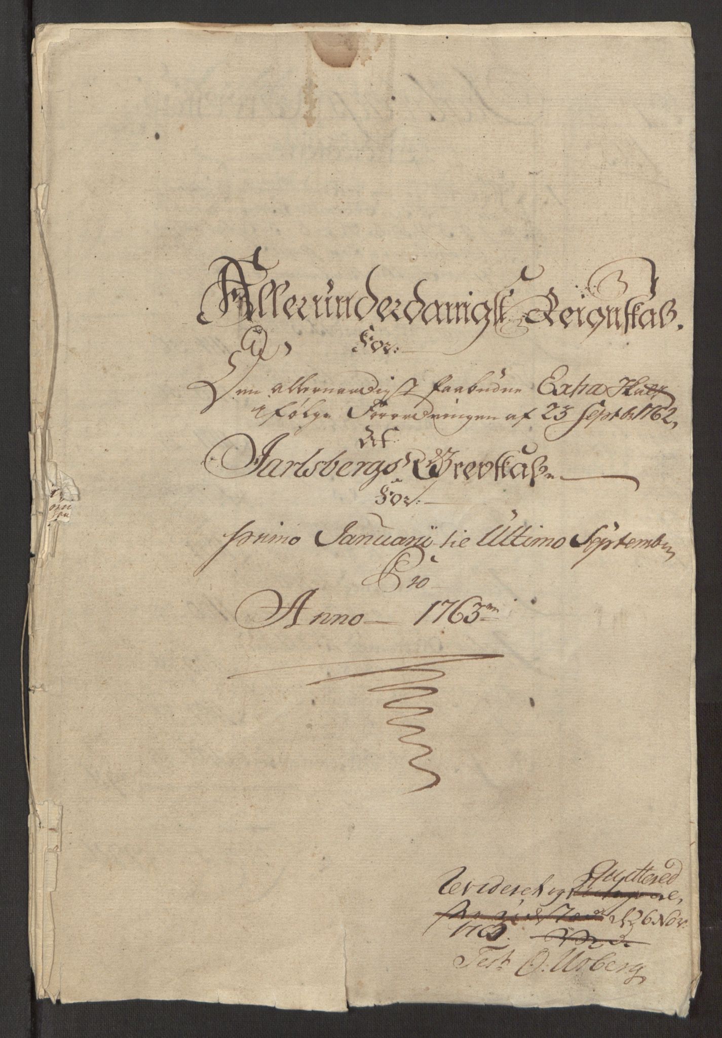 Rentekammeret inntil 1814, Reviderte regnskaper, Fogderegnskap, RA/EA-4092/R32/L1960: Ekstraskatten Jarlsberg grevskap, 1762-1772, p. 23