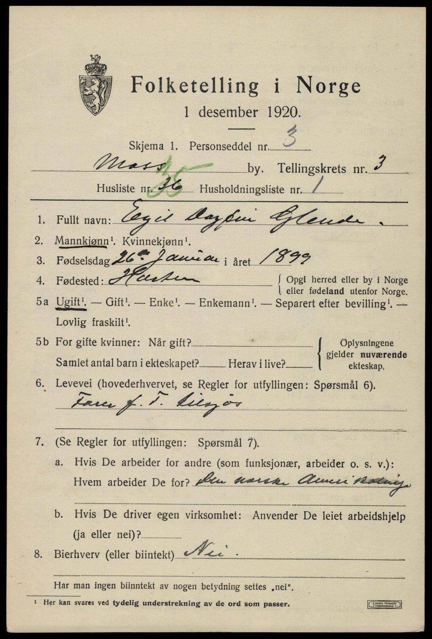 SAO, 1920 census for Moss, 1920, p. 12081