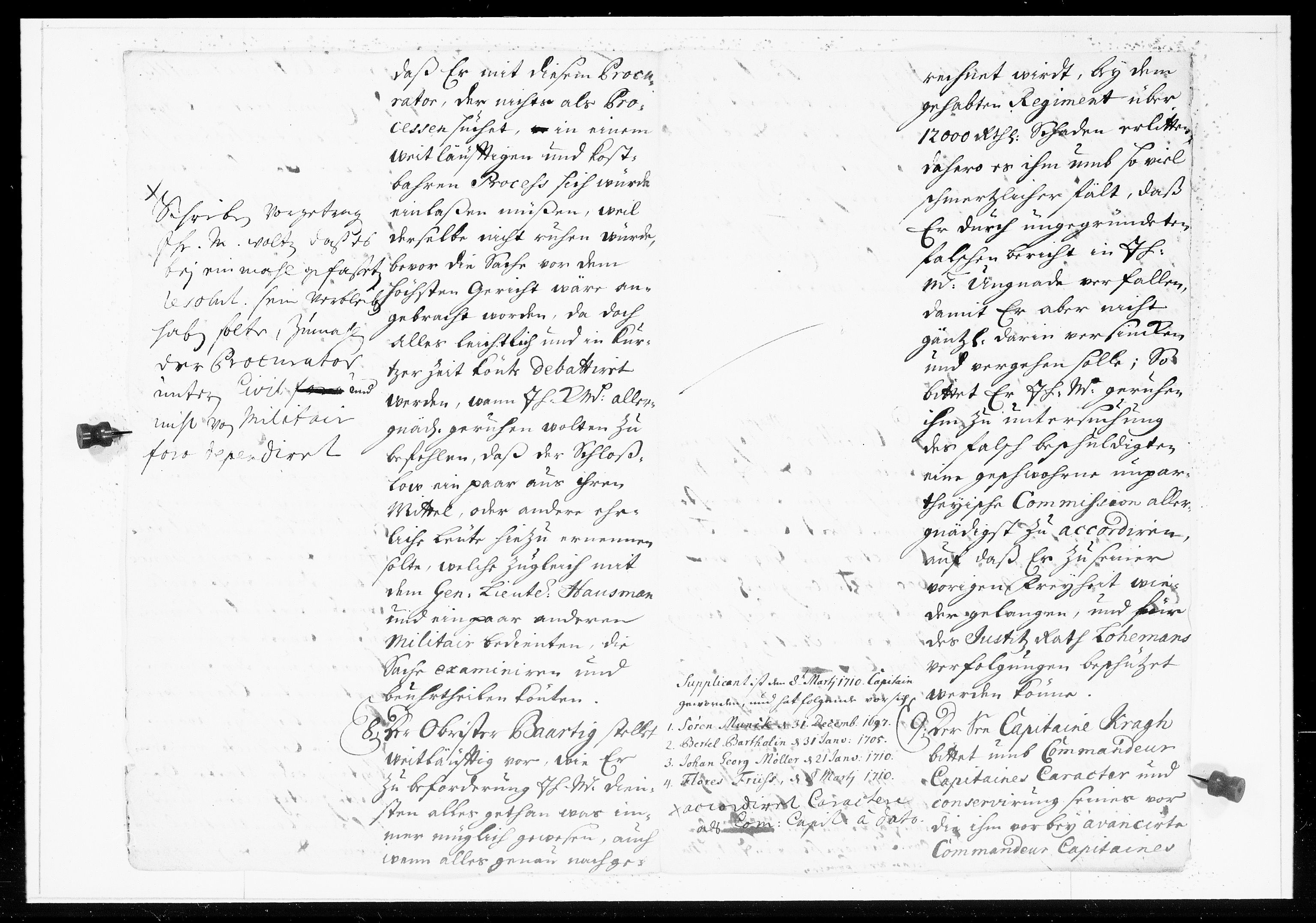 Krigskollegiet, Krigskancelliet, DRA/A-0006/-/0994-1002: Refererede sager, 1713, p. 614