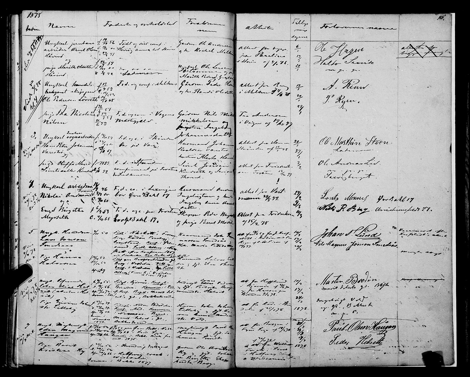 Ministerialprotokoller, klokkerbøker og fødselsregistre - Sør-Trøndelag, AV/SAT-A-1456/604/L0187: Parish register (official) no. 604A08, 1847-1878, p. 115