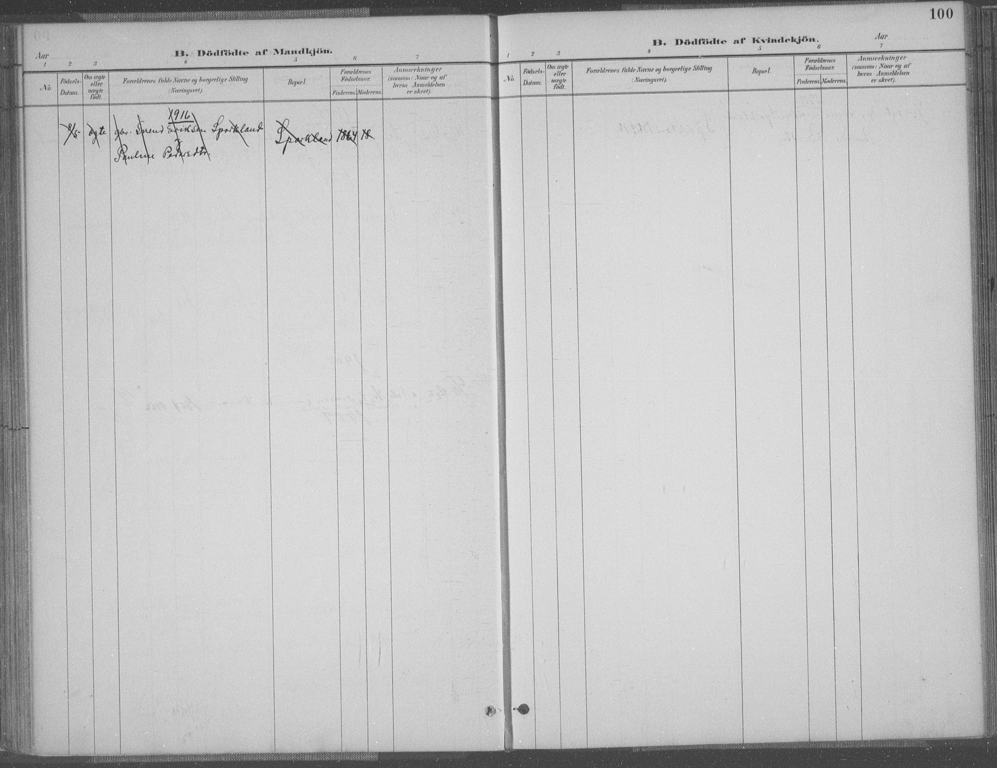 Bakke sokneprestkontor, AV/SAK-1111-0002/F/Fa/Faa/L0008: Parish register (official) no. A 8, 1887-1911, p. 100