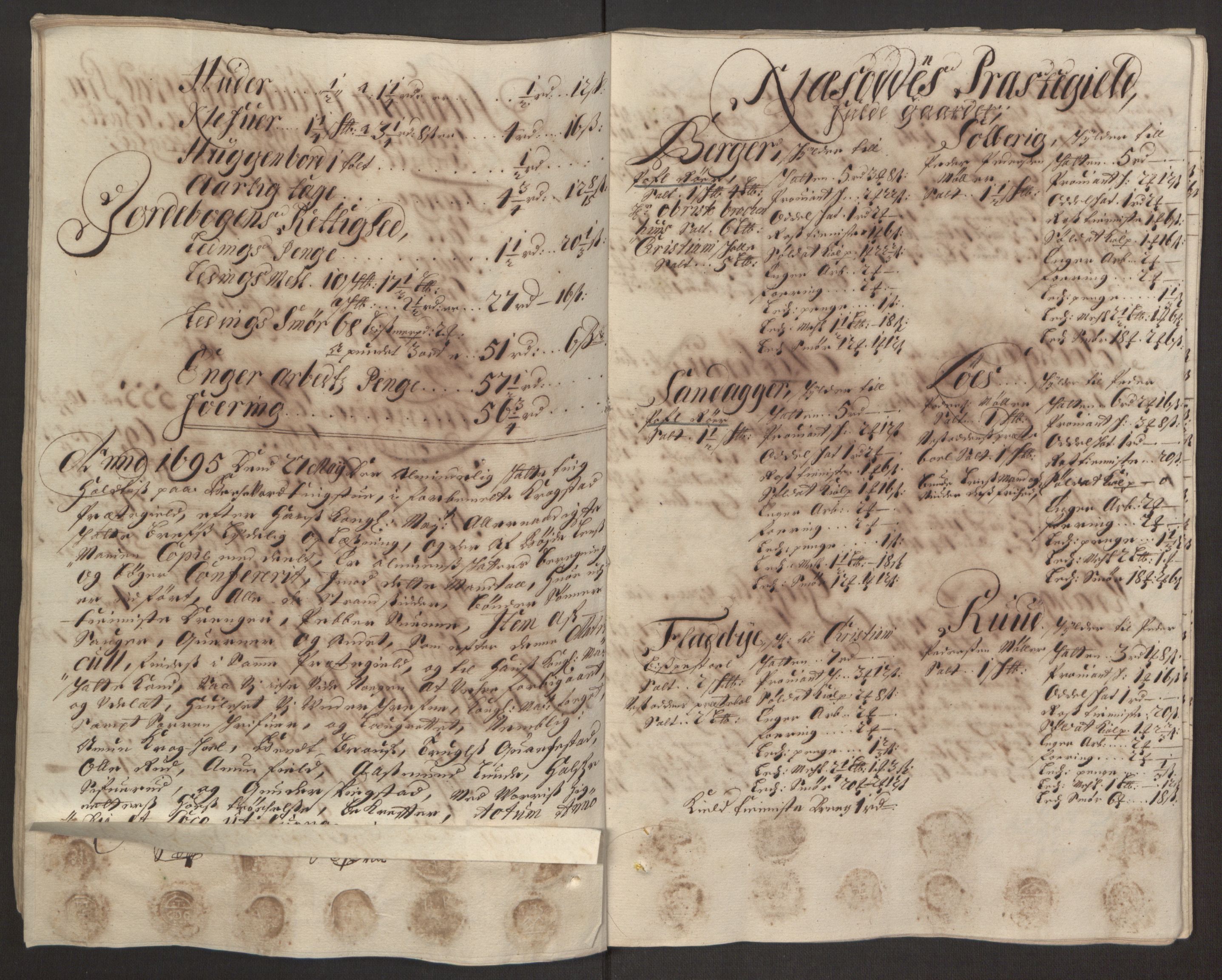 Rentekammeret inntil 1814, Reviderte regnskaper, Fogderegnskap, AV/RA-EA-4092/R10/L0439: Fogderegnskap Aker og Follo, 1695, p. 107