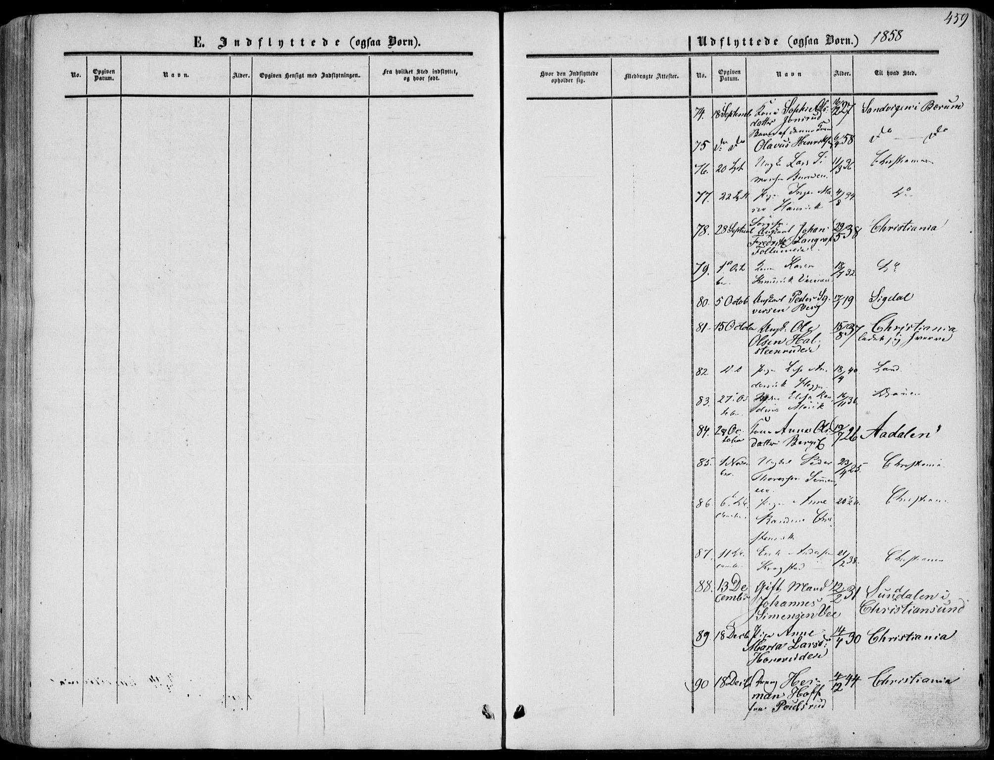 Norderhov kirkebøker, AV/SAKO-A-237/F/Fa/L0012: Parish register (official) no. 12, 1856-1865, p. 459