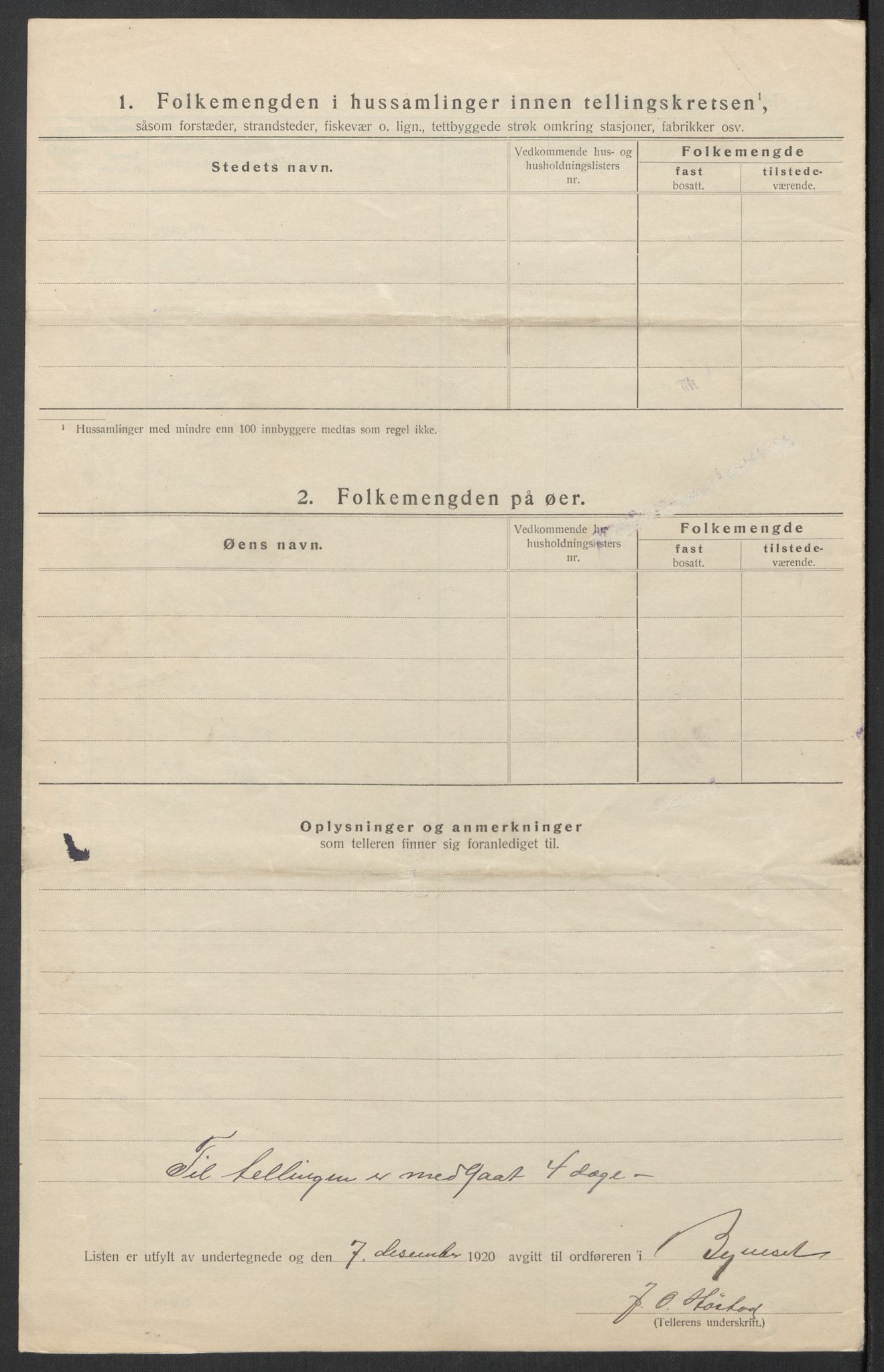 SAT, 1920 census for Byneset, 1920, p. 8