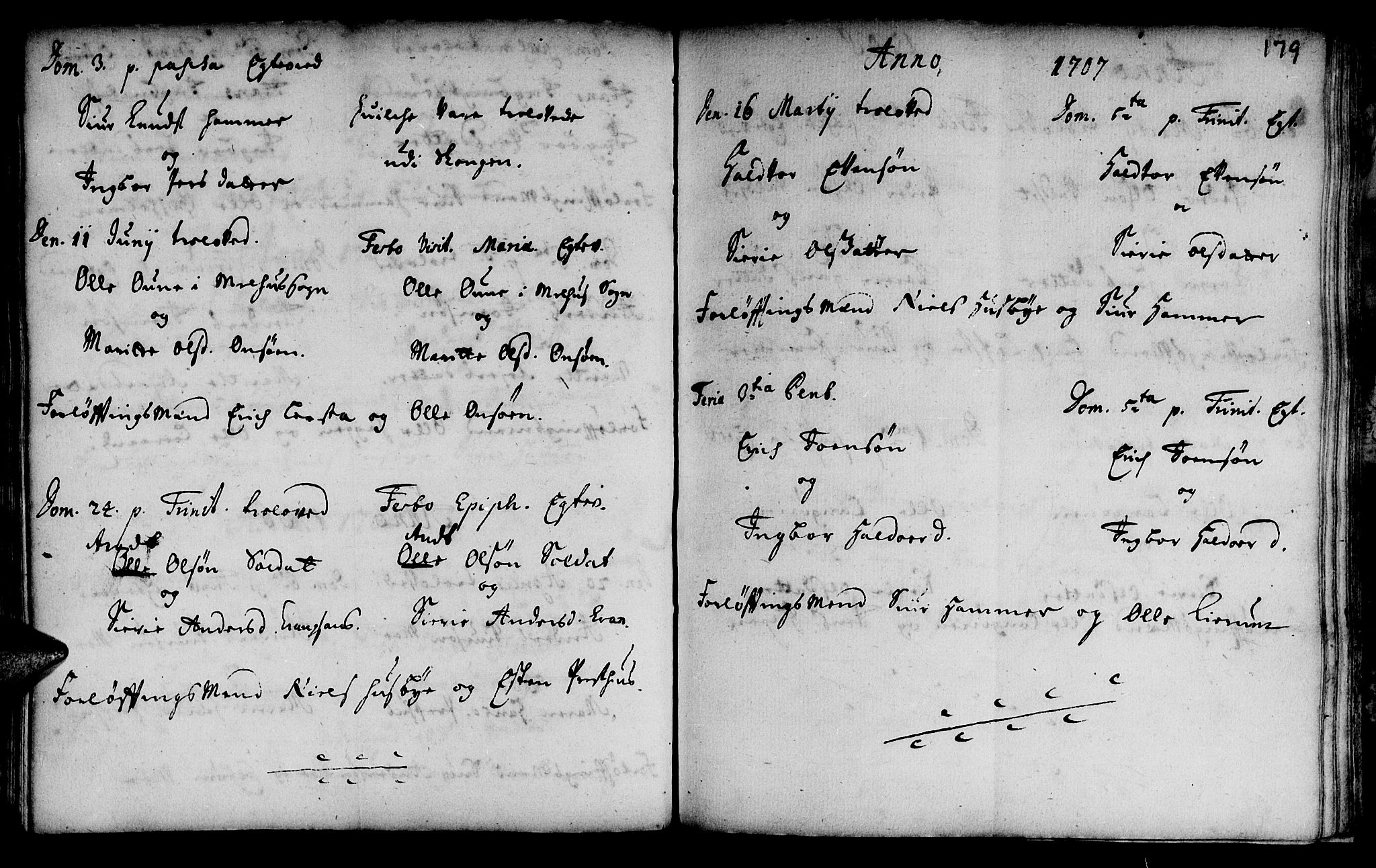 Ministerialprotokoller, klokkerbøker og fødselsregistre - Sør-Trøndelag, SAT/A-1456/666/L0783: Parish register (official) no. 666A01, 1702-1753, p. 179