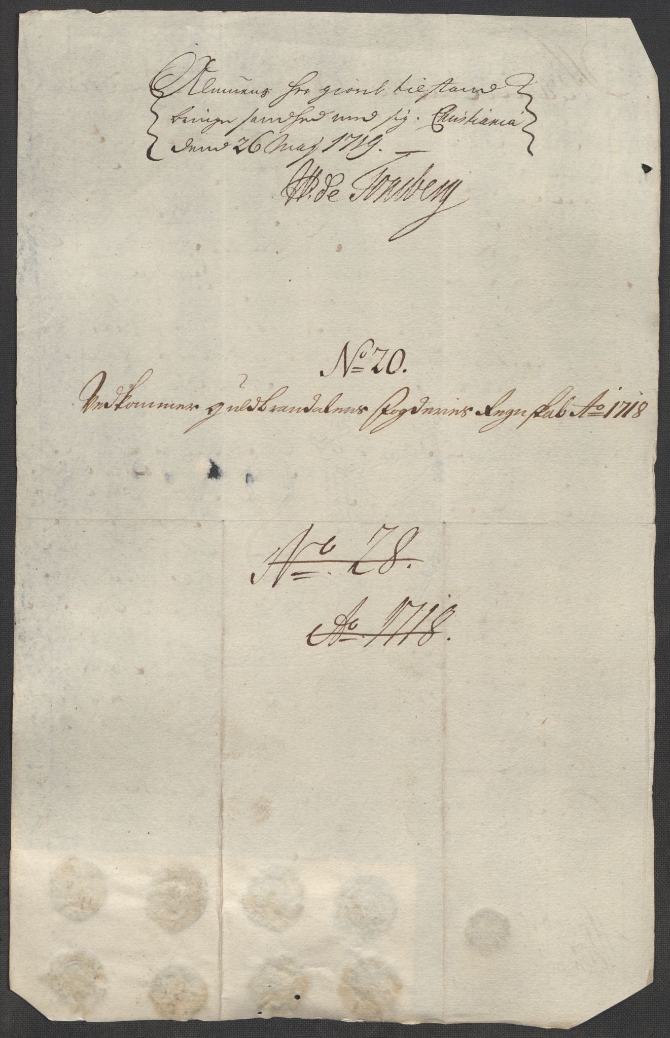 Rentekammeret inntil 1814, Reviderte regnskaper, Fogderegnskap, AV/RA-EA-4092/R17/L1188: Fogderegnskap Gudbrandsdal, 1718, p. 147