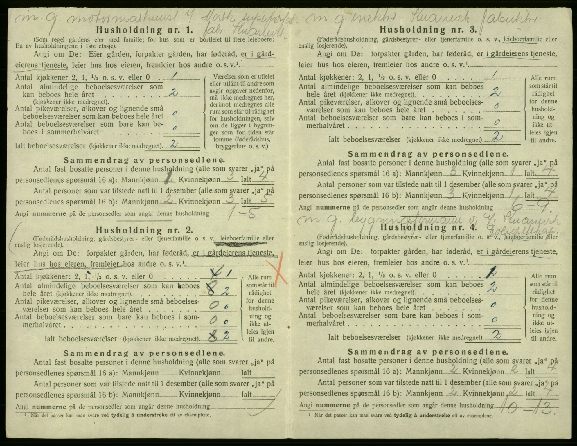 SAB, 1920 census for Fjell, 1920, p. 948