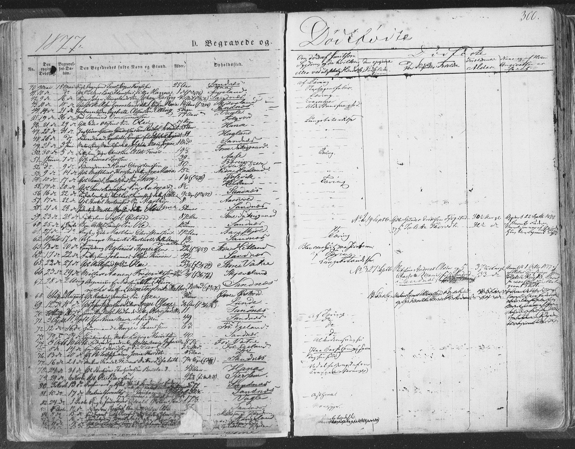 Høyland sokneprestkontor, AV/SAST-A-101799/001/30BA/L0009: Parish register (official) no. A 9.2, 1857-1877, p. 300