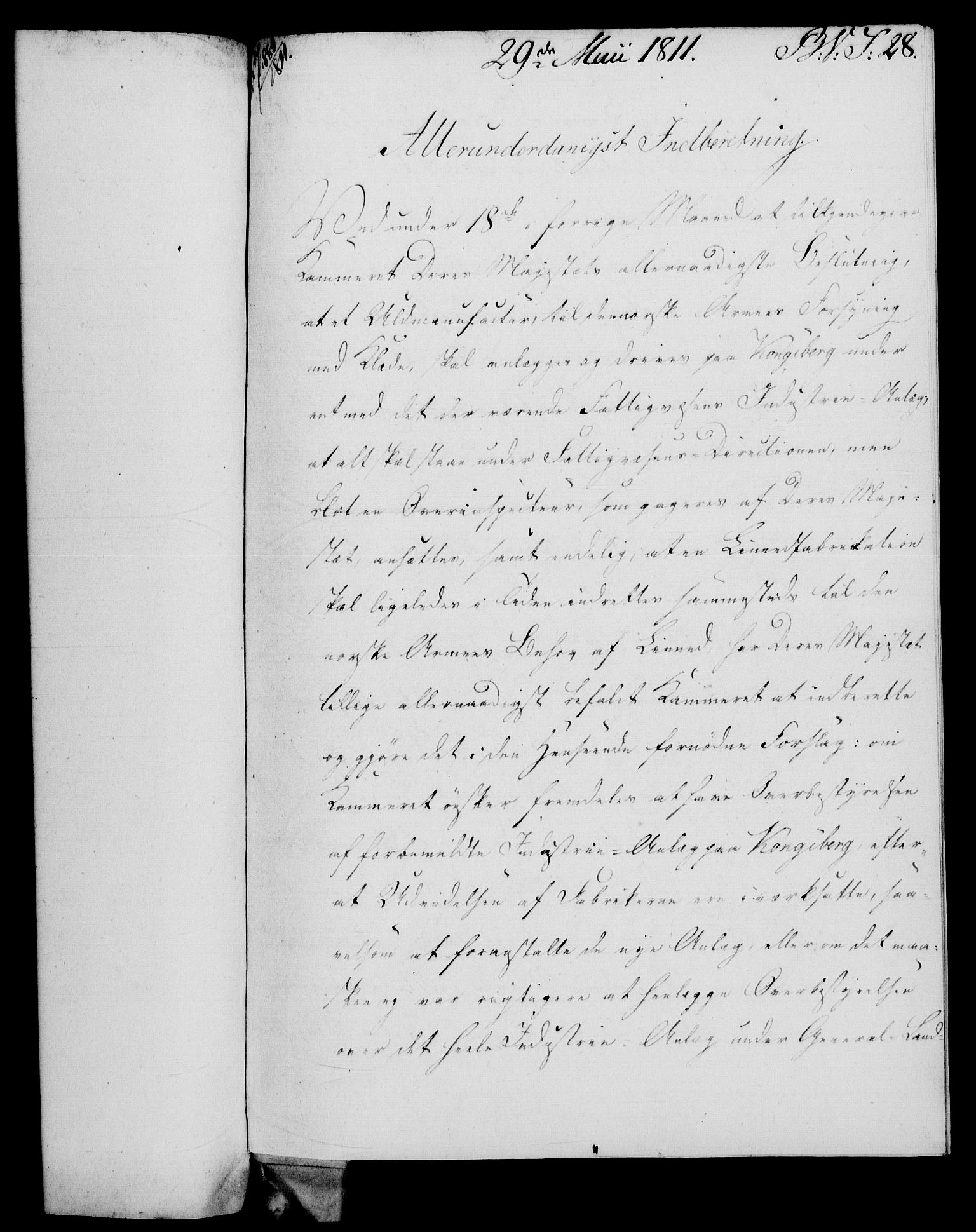 Rentekammeret, Renteskriverkontorene, AV/RA-EA-3115/M/Mf/Mfb/L0010: Relasjons- og resolusjonsprotokoll med register (merket RK 54.16), 1811-1812