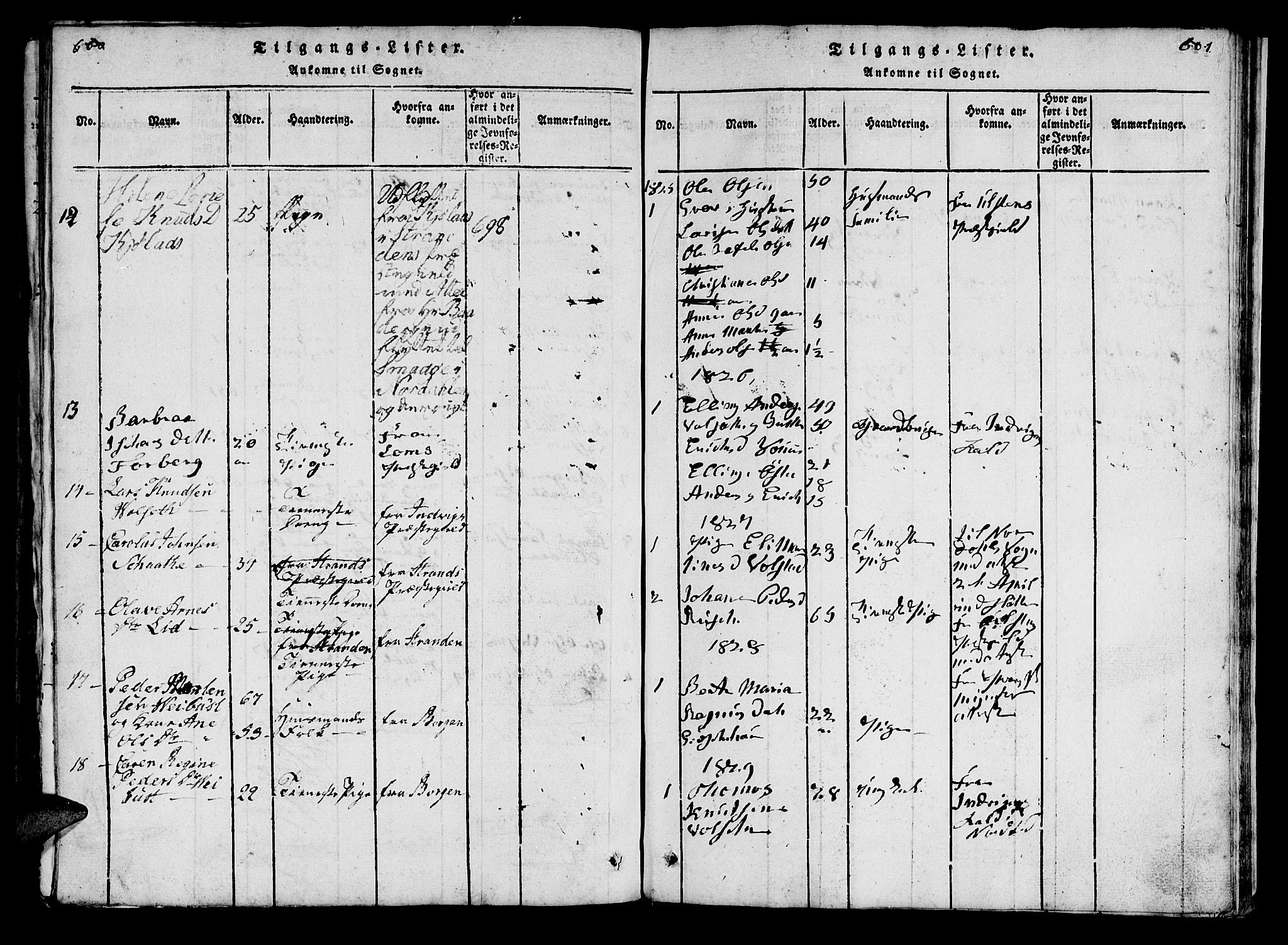 Ministerialprotokoller, klokkerbøker og fødselsregistre - Møre og Romsdal, SAT/A-1454/519/L0246: Parish register (official) no. 519A05, 1817-1834, p. 600-601