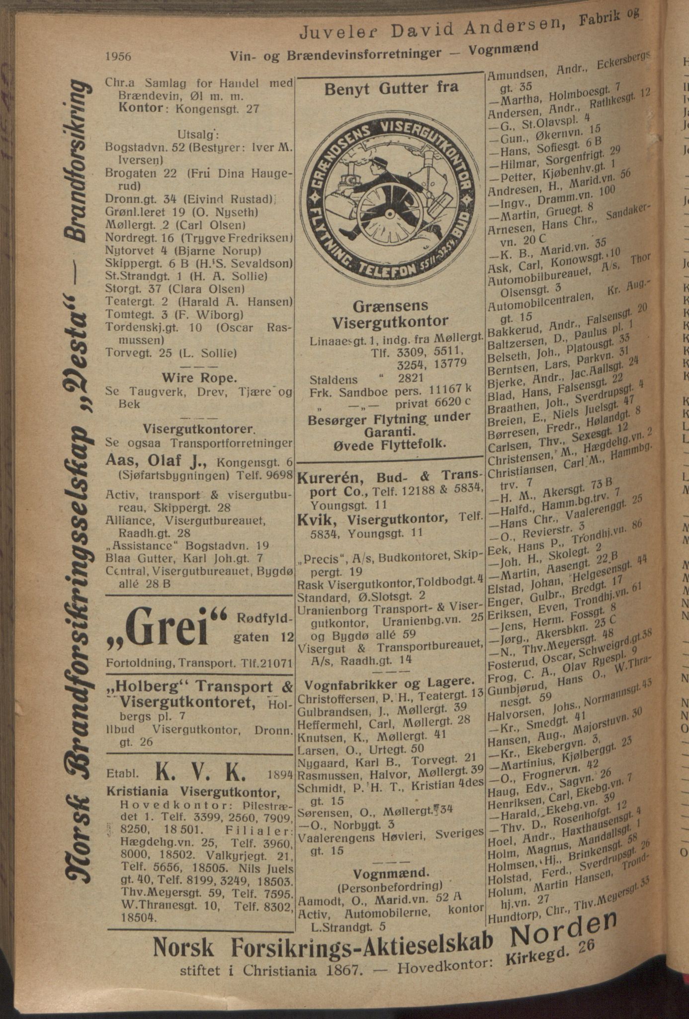 Kristiania/Oslo adressebok, PUBL/-, 1916, p. 1956
