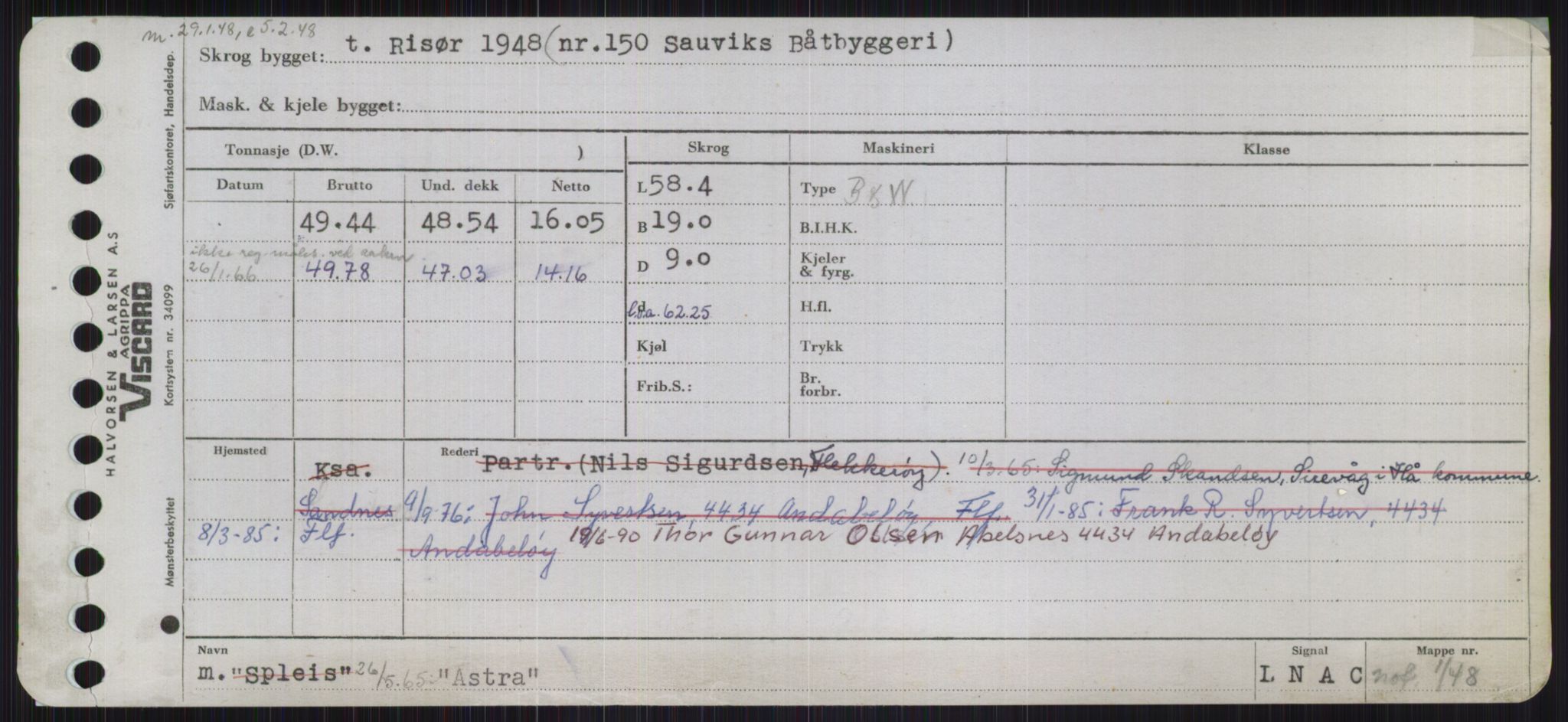 Sjøfartsdirektoratet med forløpere, Skipsmålingen, RA/S-1627/H/Ha/L0001/0001: Fartøy, A-Eig / Fartøy A-Bjøn, p. 467