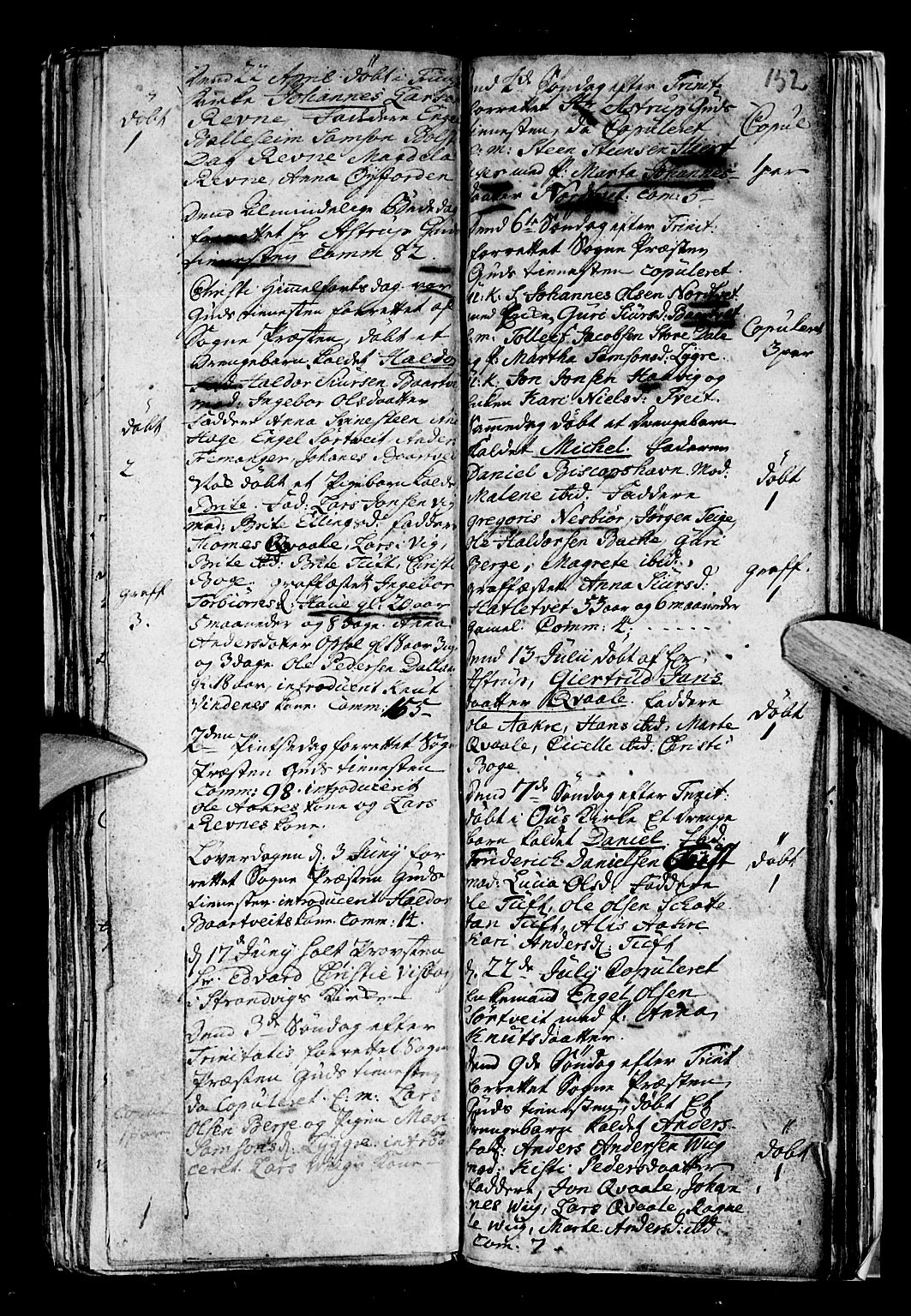 Os sokneprestembete, AV/SAB-A-99929: Parish register (official) no. A 5, 1669-1760, p. 152