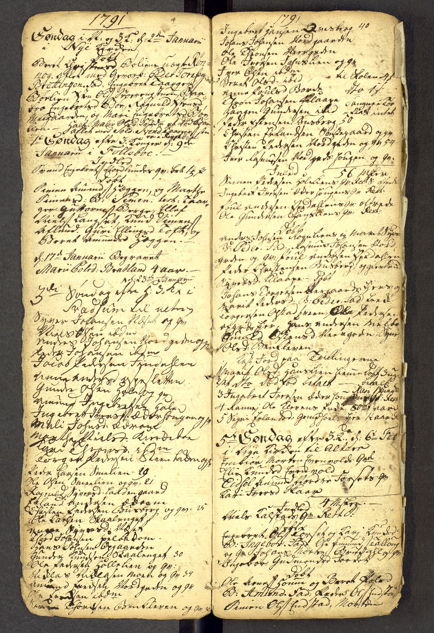 Gausdal prestekontor, AV/SAH-PREST-090/H/Ha: Parish register draft no. -, 1786-1793