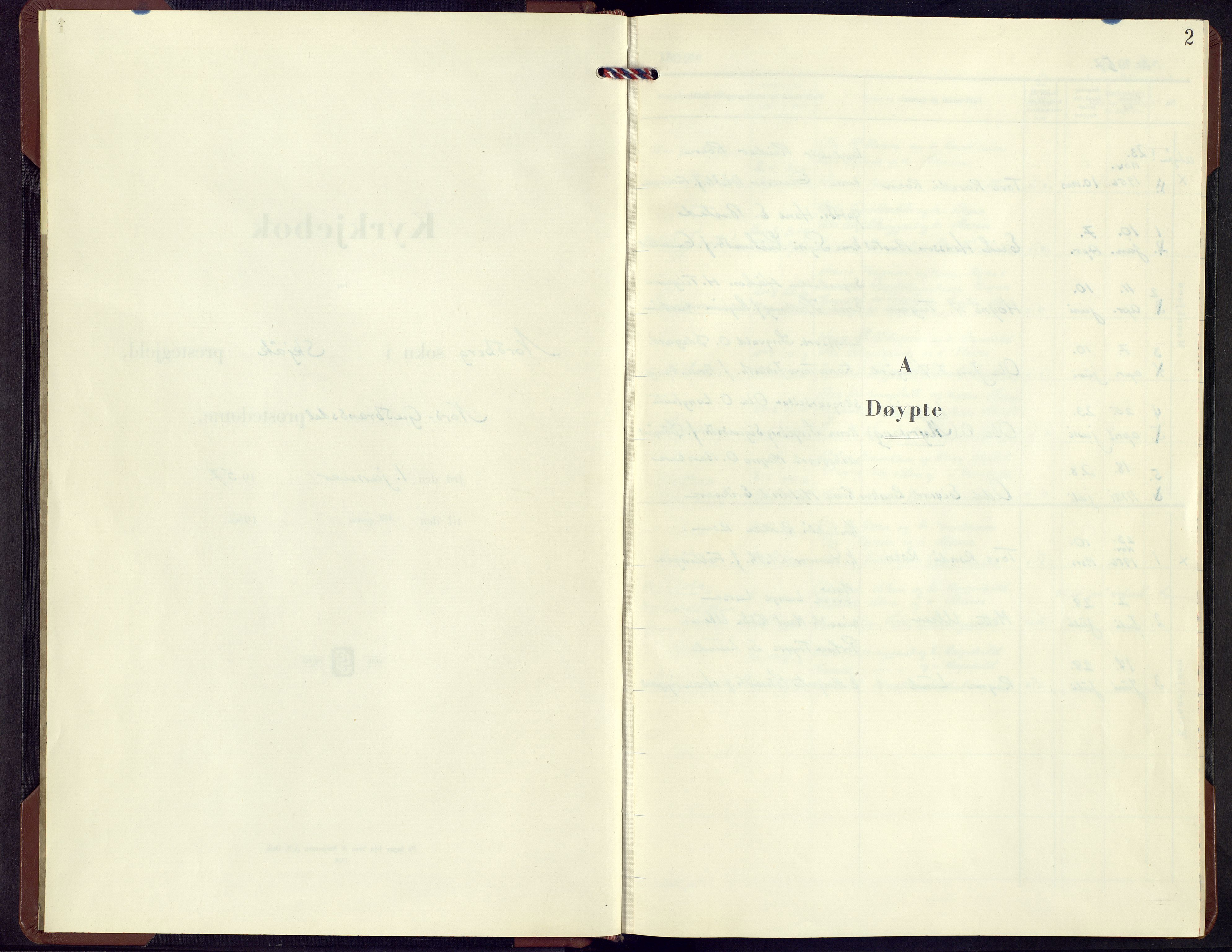Skjåk prestekontor, SAH/PREST-072/H/Ha/Hab/L0009: Parish register (copy) no. 9, 1957-1966, p. 2