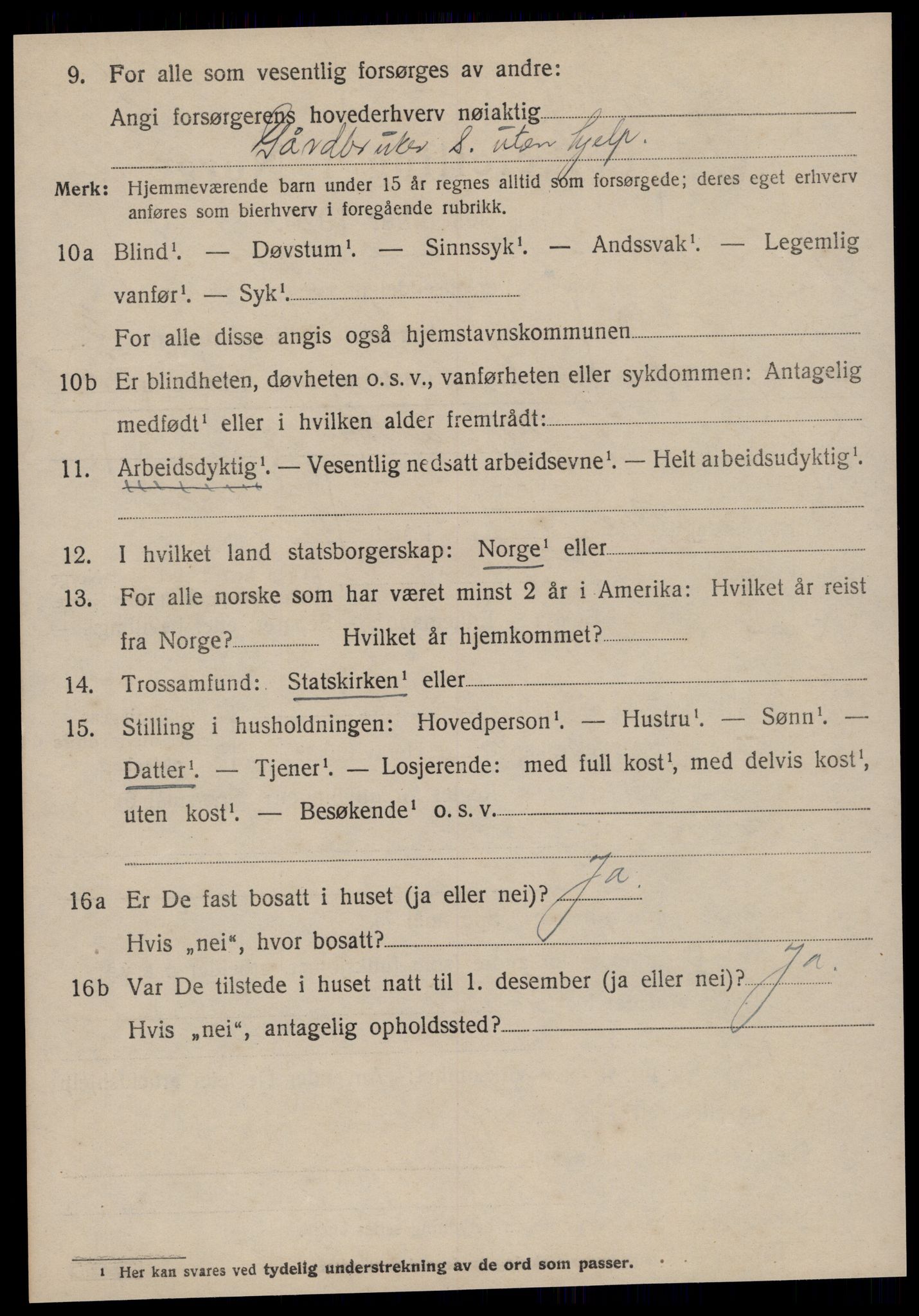 SAT, 1920 census for Edøy, 1920, p. 925