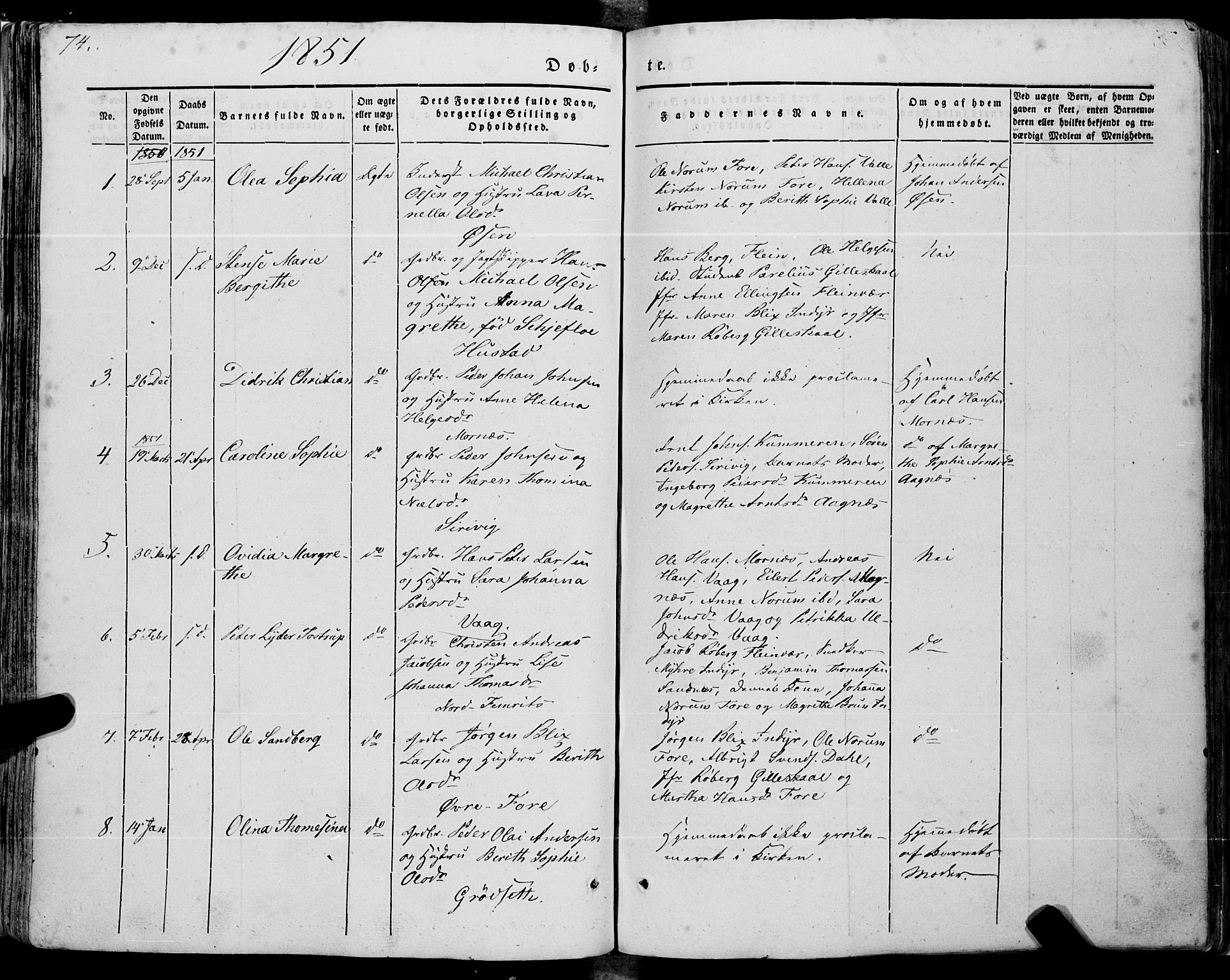 Ministerialprotokoller, klokkerbøker og fødselsregistre - Nordland, SAT/A-1459/805/L0097: Parish register (official) no. 805A04, 1837-1861, p. 74