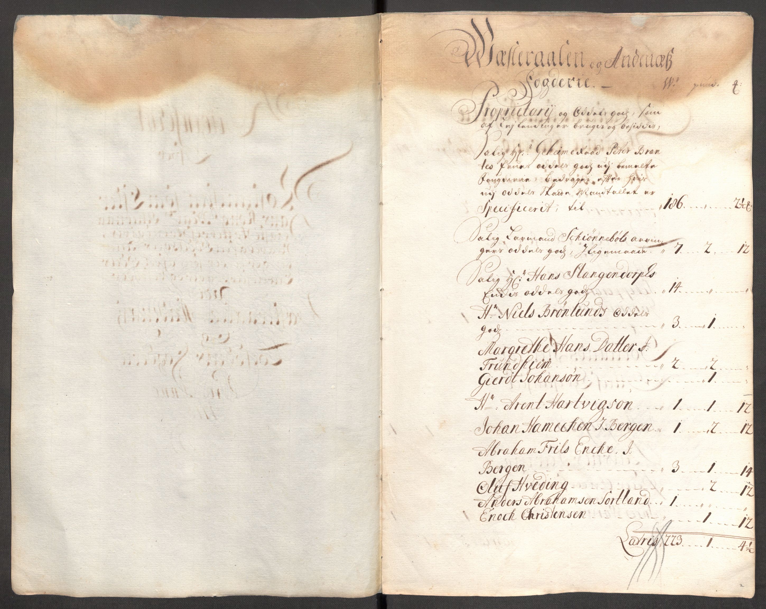 Rentekammeret inntil 1814, Reviderte regnskaper, Fogderegnskap, AV/RA-EA-4092/R67/L4679: Fogderegnskap Vesterålen, Andenes og Lofoten, 1711-1713, p. 123