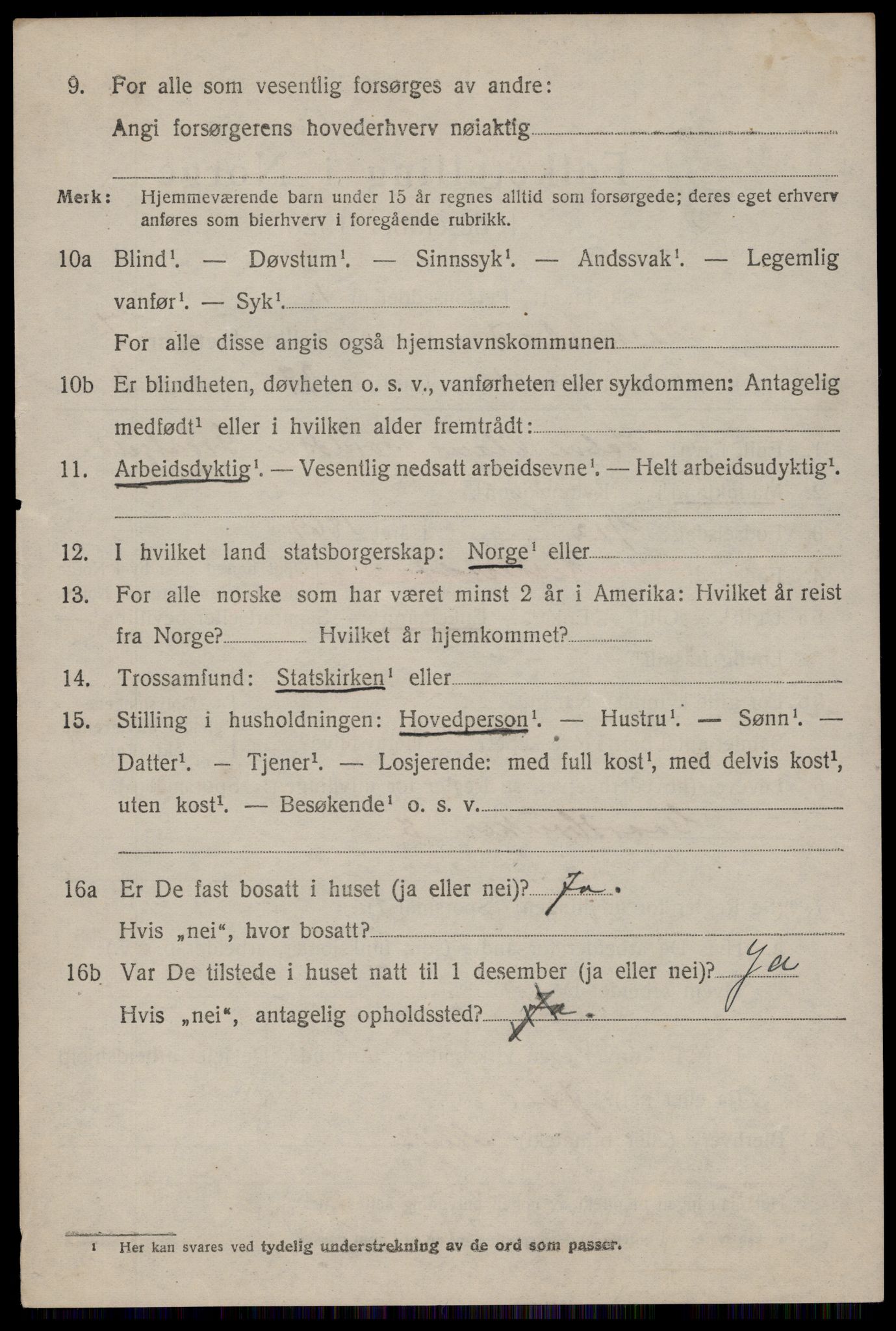 SAST, 1920 census for Heskestad, 1920, p. 2150