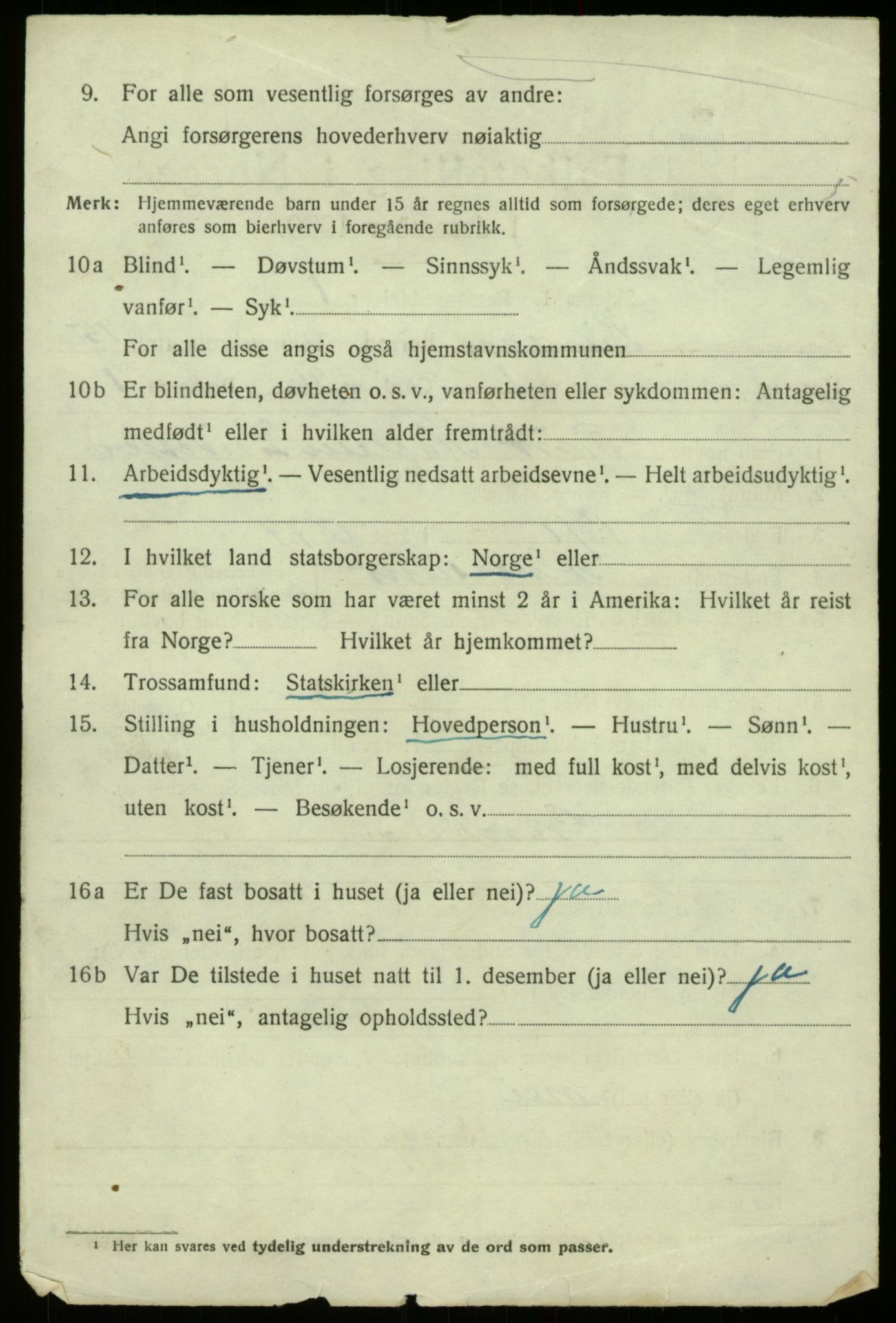 SAB, 1920 census for Lindås, 1920, p. 7542