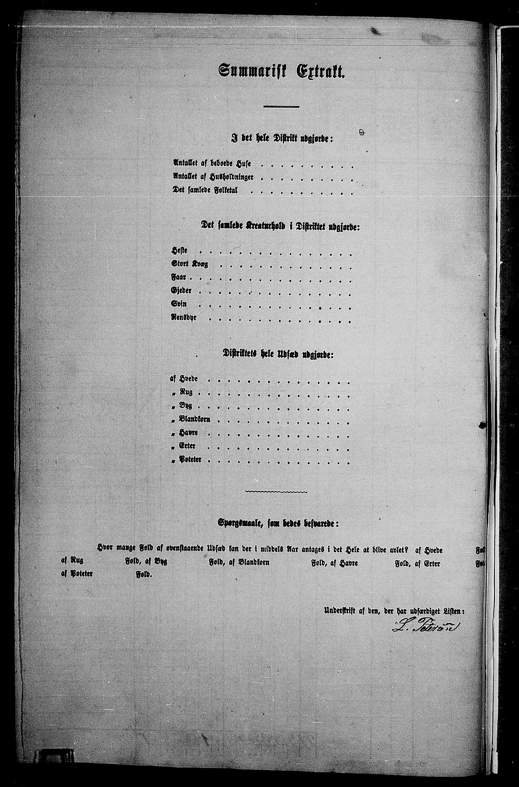 RA, 1865 census for Lom, 1865, p. 136