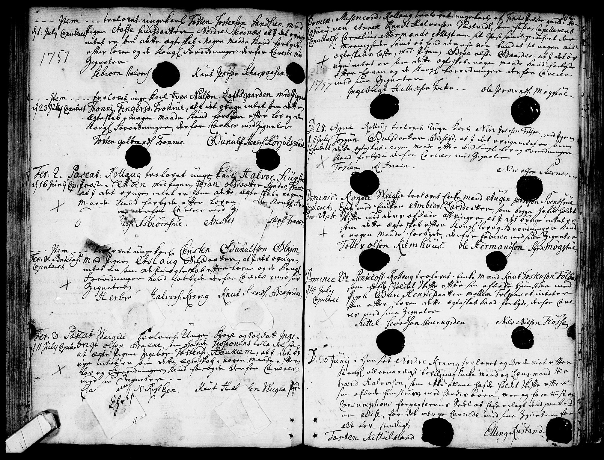 Rollag kirkebøker, SAKO/A-240/F/Fa/L0003: Parish register (official) no. I 3, 1743-1778, p. 182