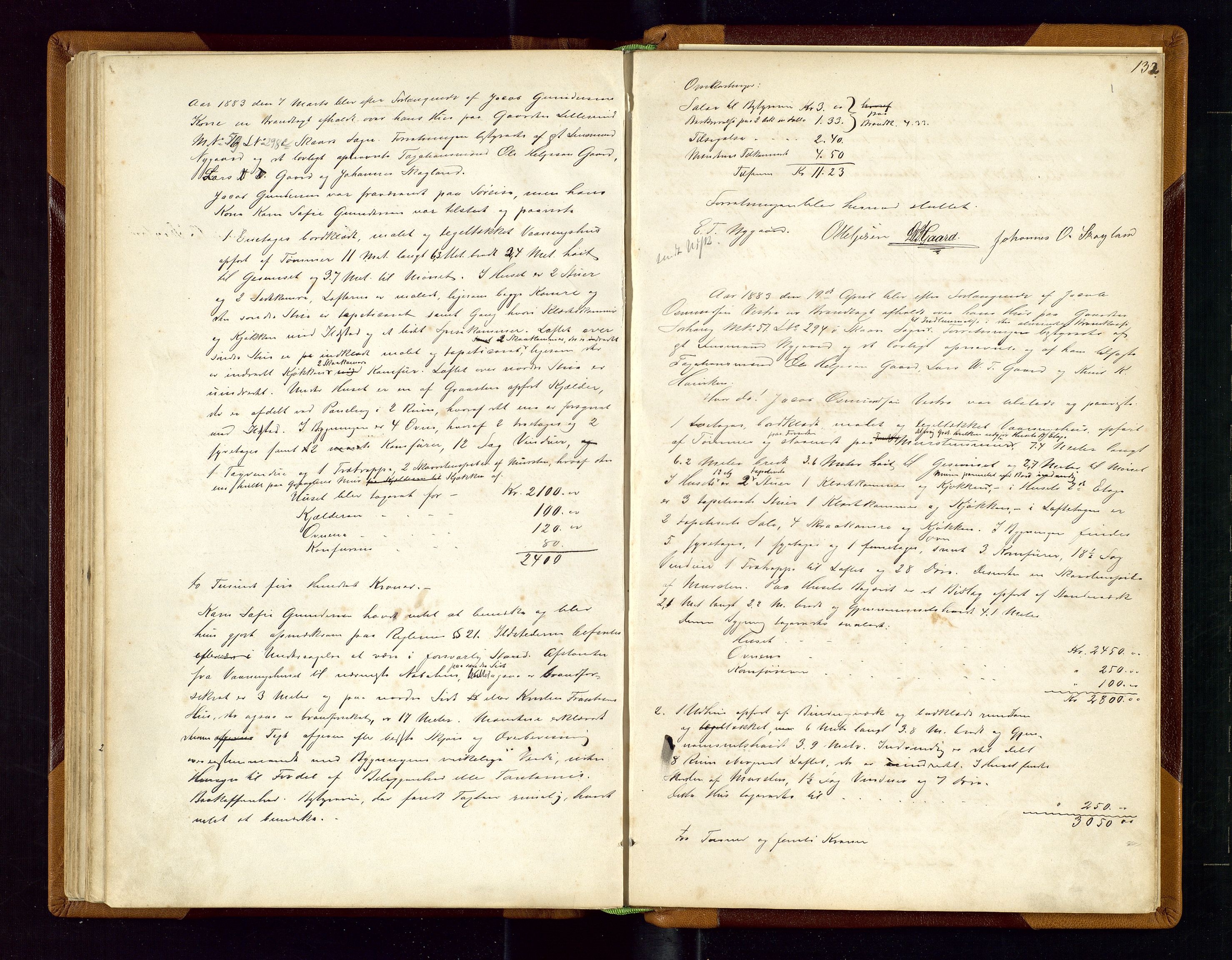 Torvestad lensmannskontor, SAST/A-100307/1/Goa/L0001: "Brandtaxationsprotokol for Torvestad Thinglag", 1867-1883, p. 131b-132a