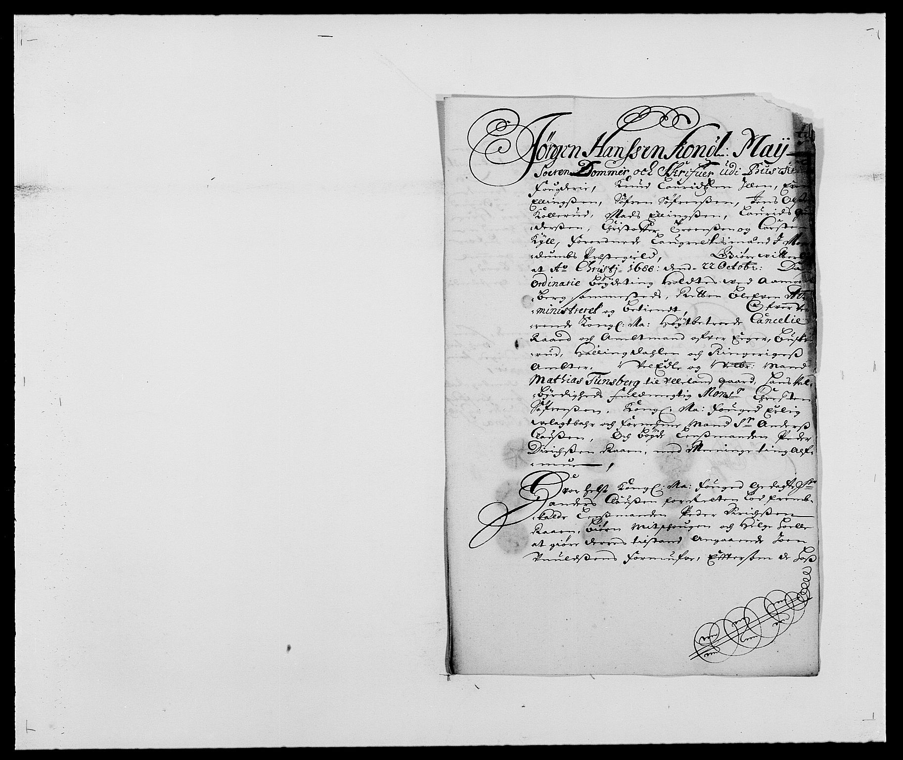 Rentekammeret inntil 1814, Reviderte regnskaper, Fogderegnskap, RA/EA-4092/R25/L1679: Fogderegnskap Buskerud, 1687-1688, p. 289